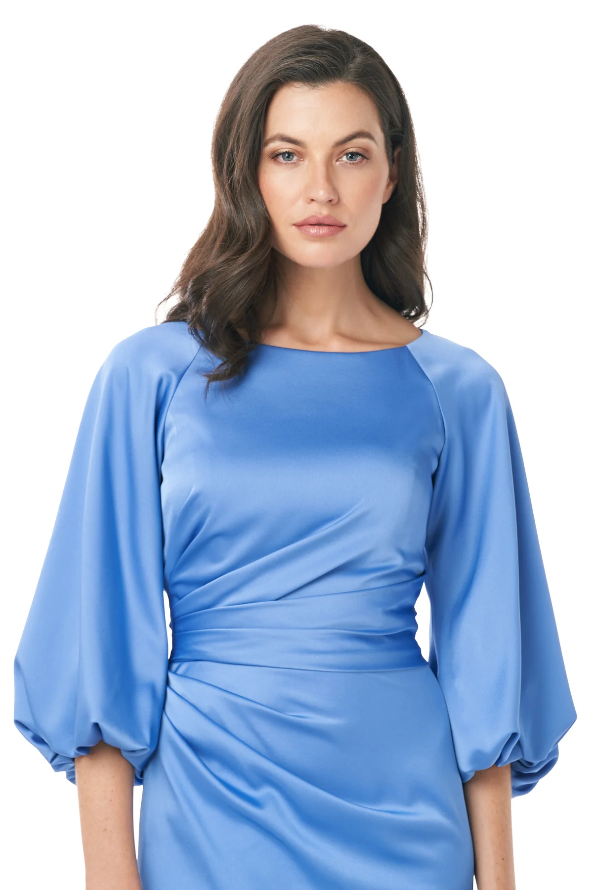 Boatneck Satin Gown - Image 4