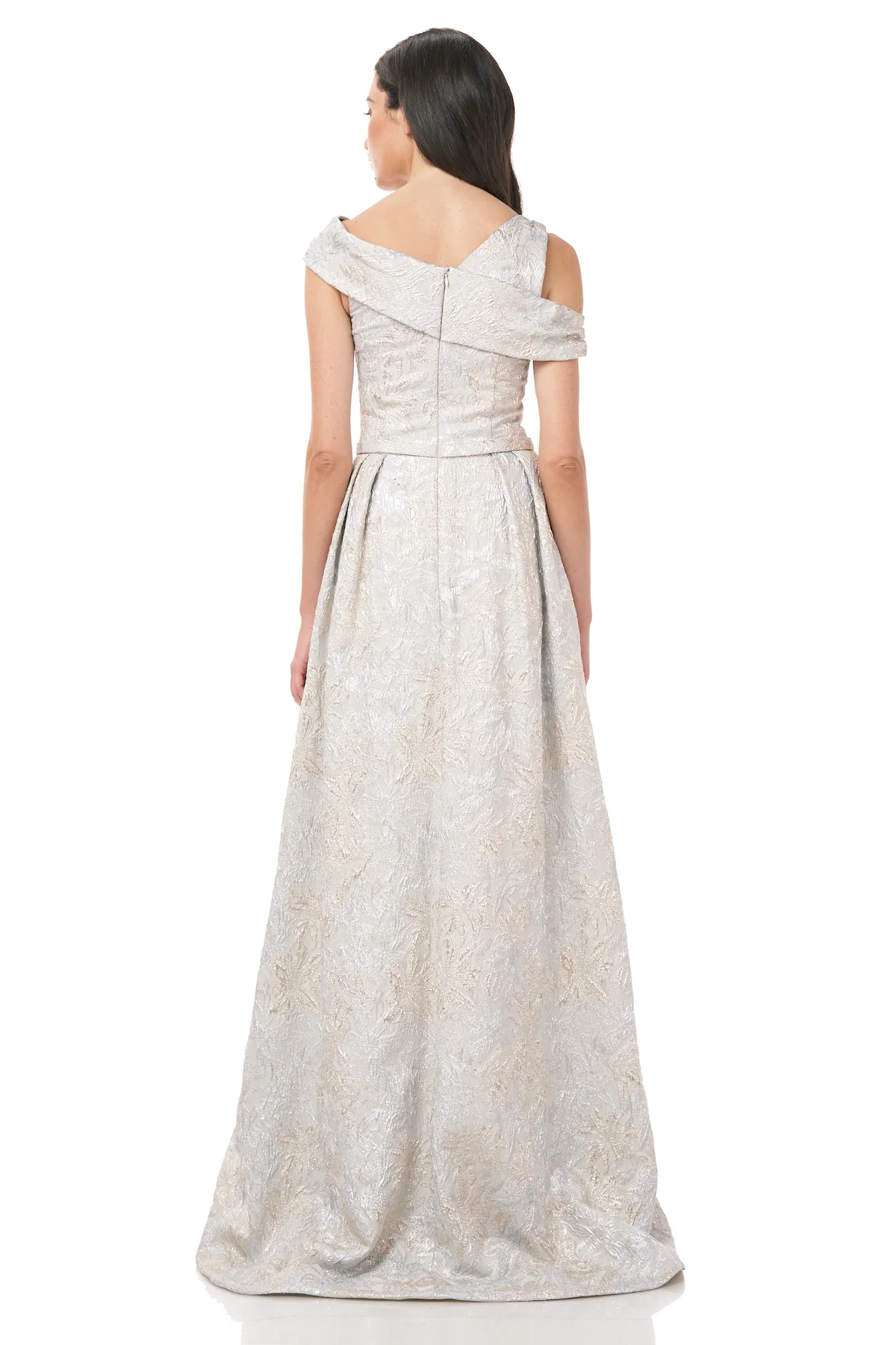 Off The Shoulder Cloque Gown - Image 3