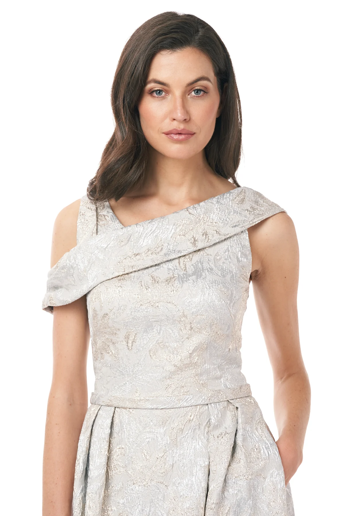 Off The Shoulder Cloque Gown - Image 4
