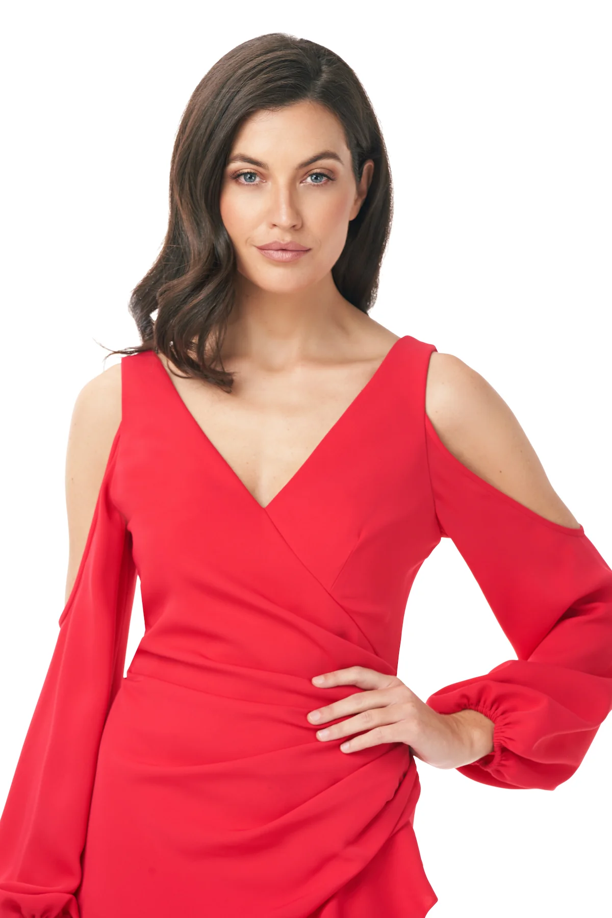 Balloon Sleeve Cocktail Dress - Image 4