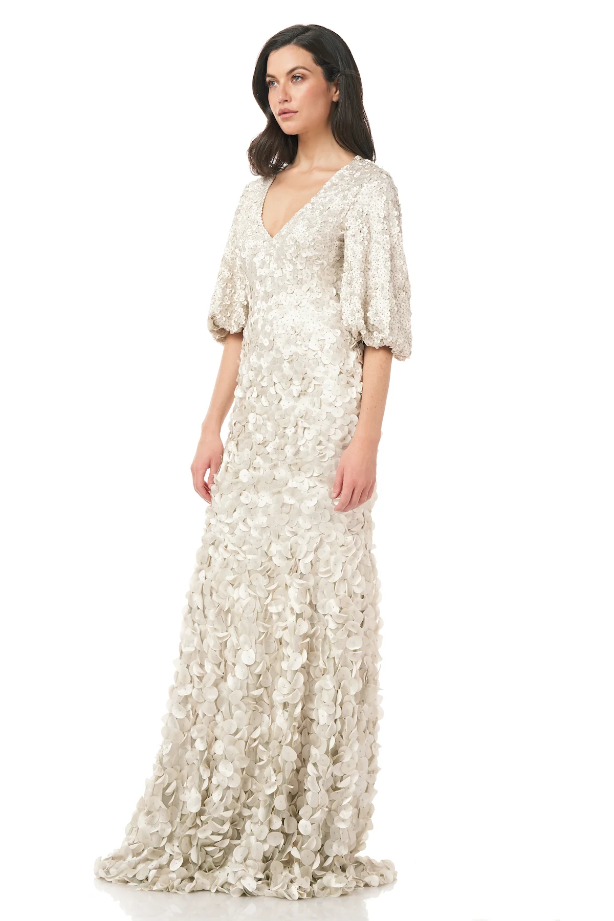 V-Neck Petal Gown - Image 3