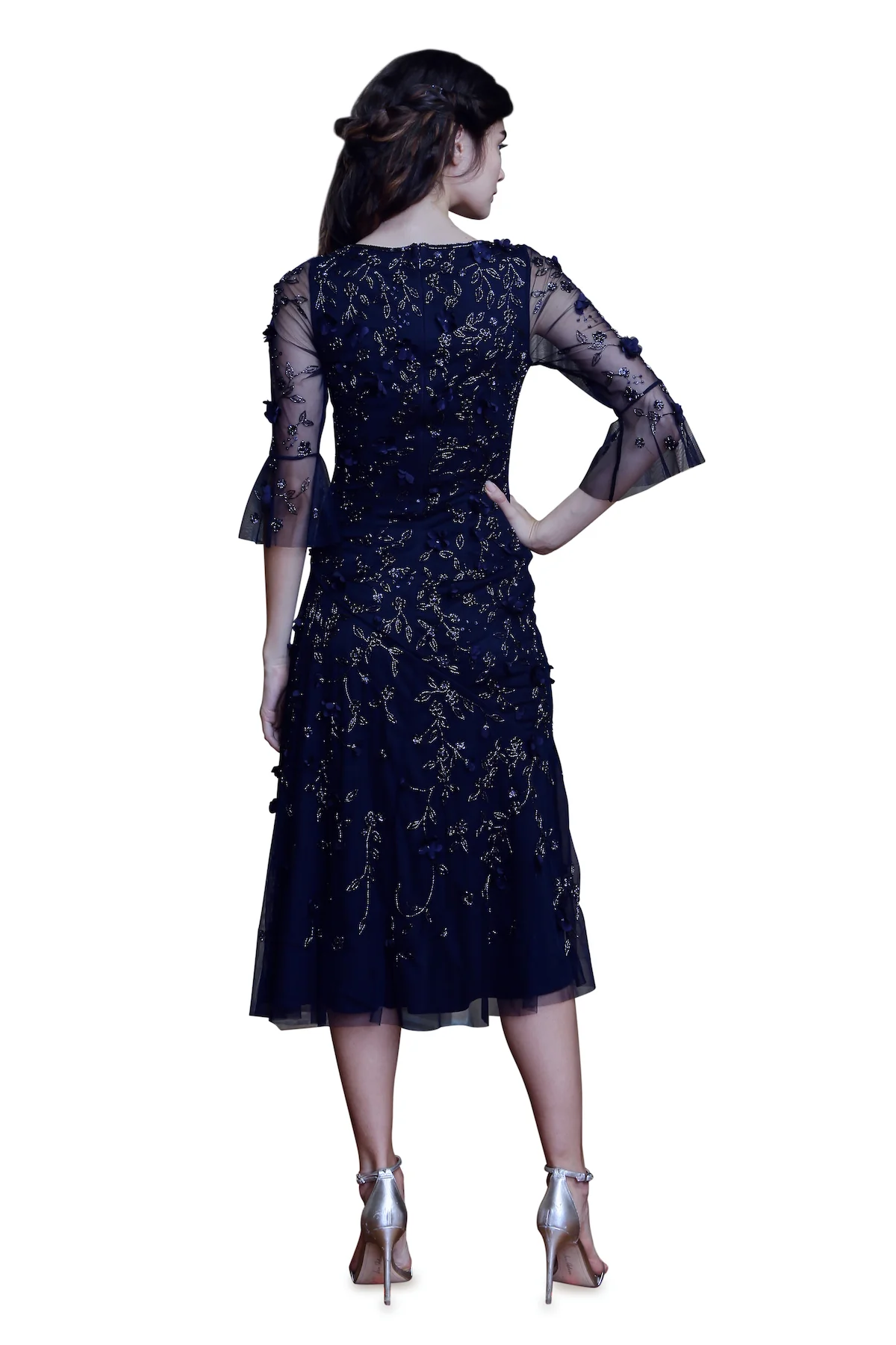Jewel Neck Cocktail Dress - Image 2