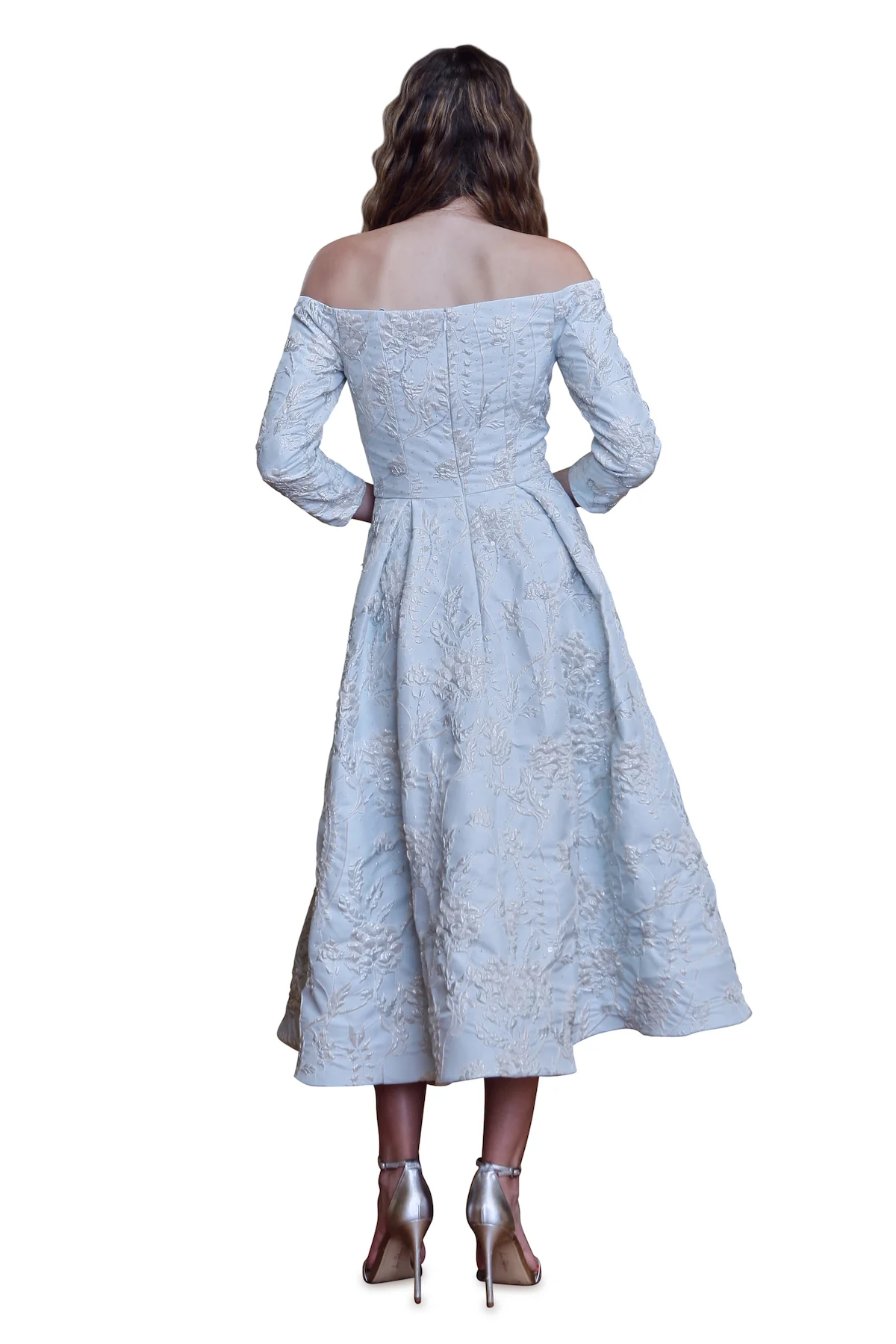 Beaded Tea-Length Cocktail Dress - Image 2