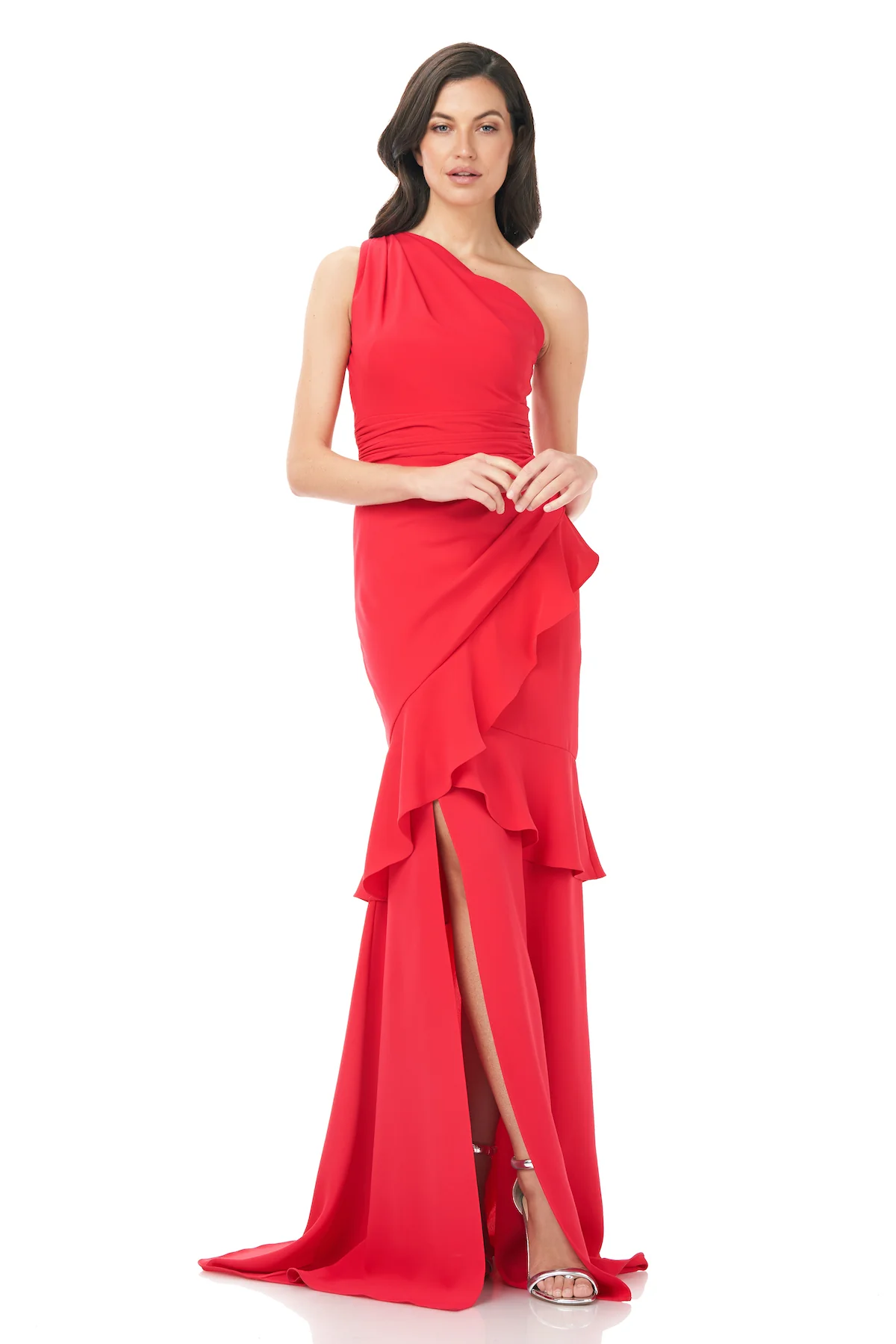 One Shoulder Fitted Gown
