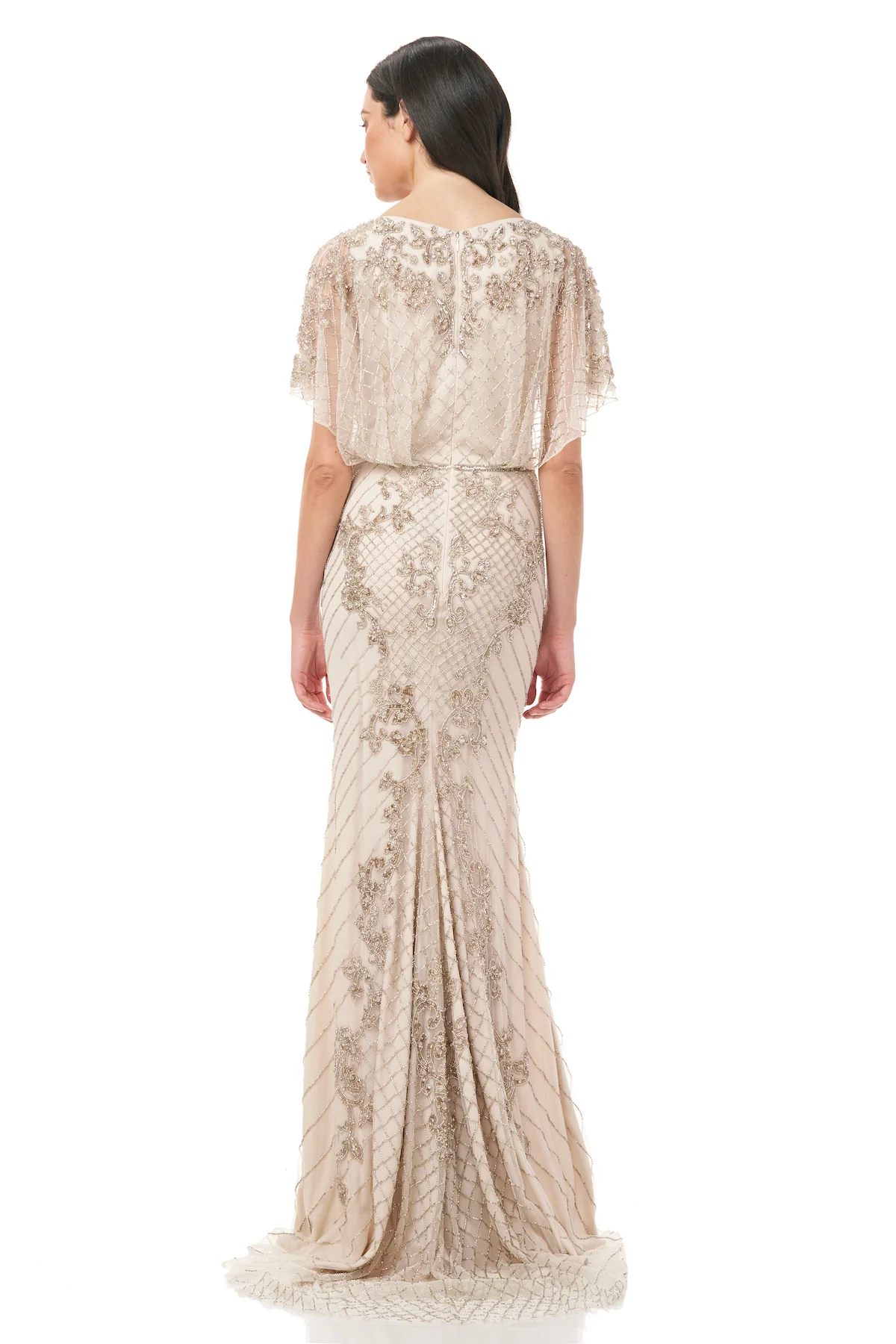 Cape Sleeve Gown - Image 2