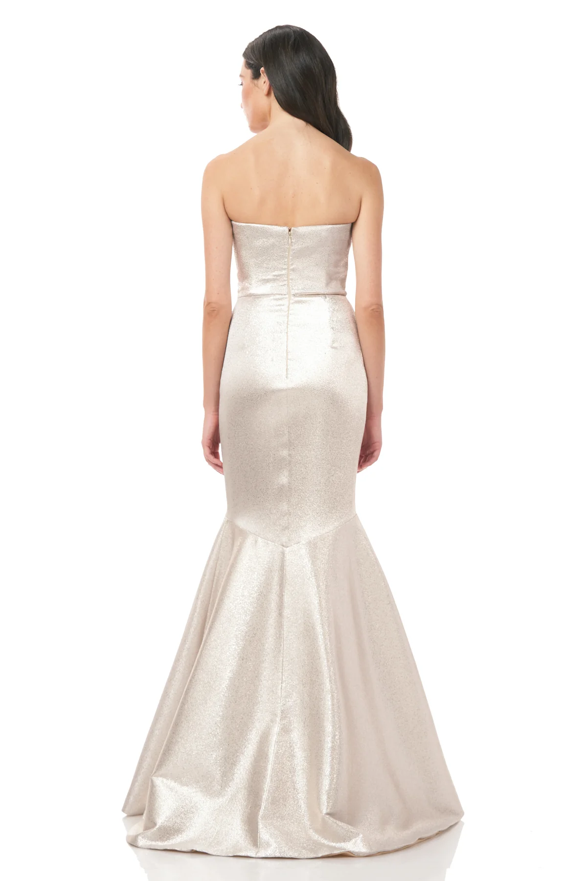 Stapless Metallic Mermaid Gown - Image 2
