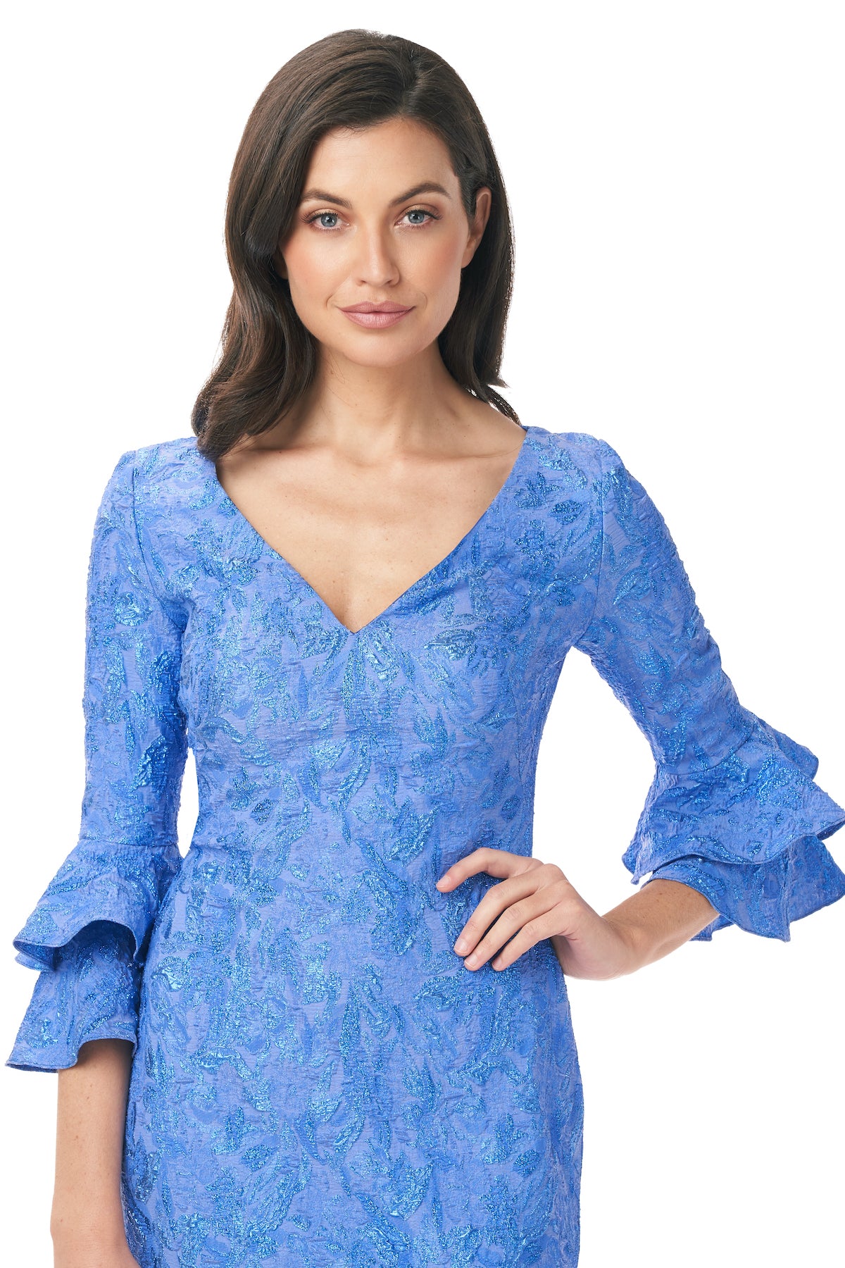 Bell-Sleeve Cocktail Dress - Image 4