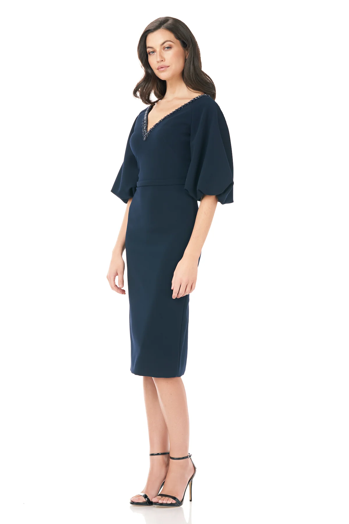 Crepe Cocktail Dress - Image 3