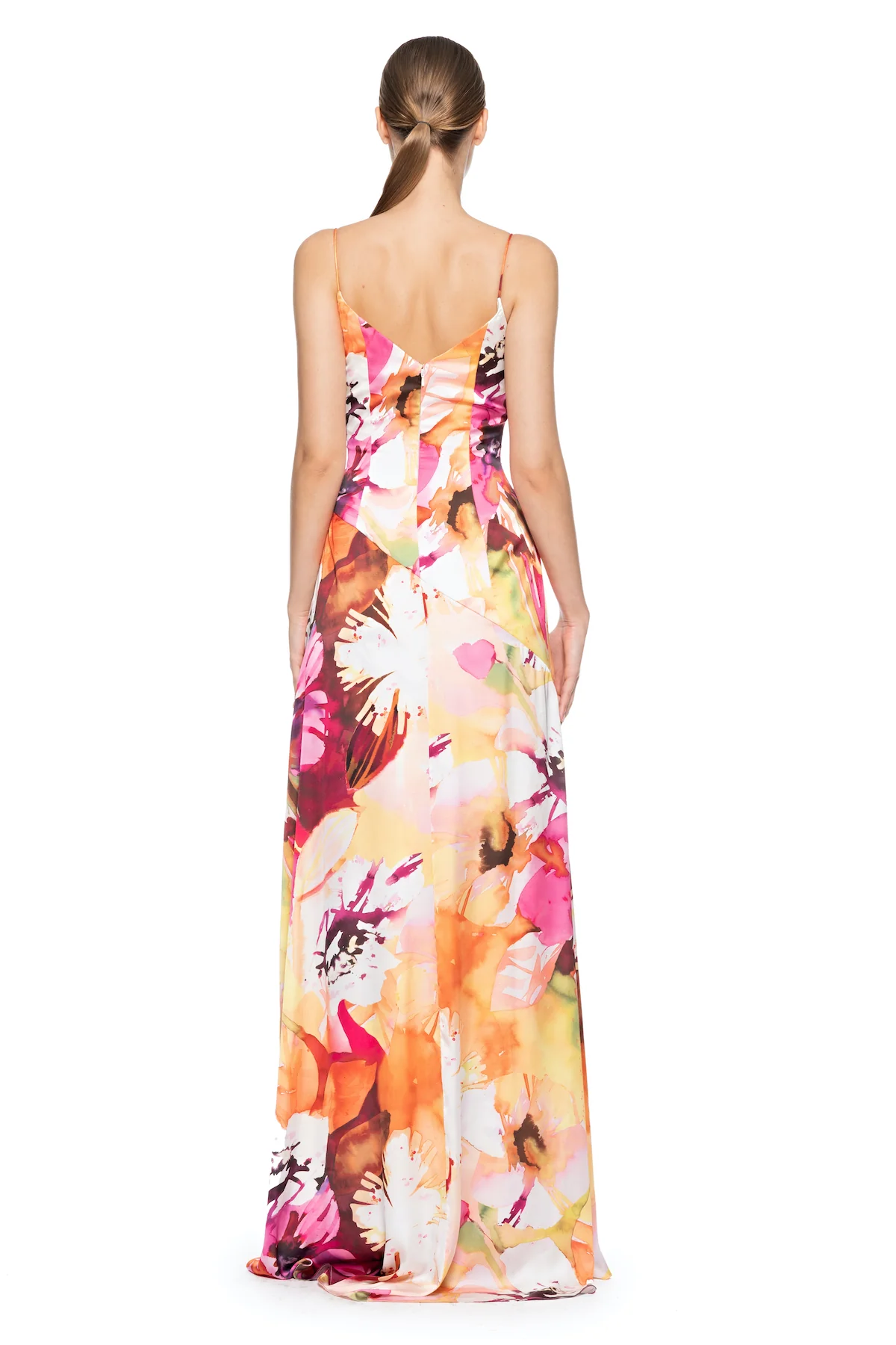 Printed Charmeuse Gown - Image 2