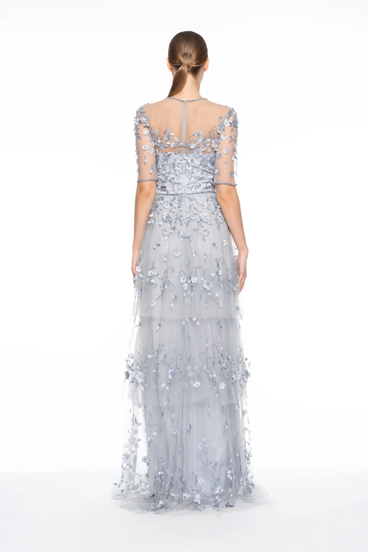 3-Tiered Beaded Gown - Image 2