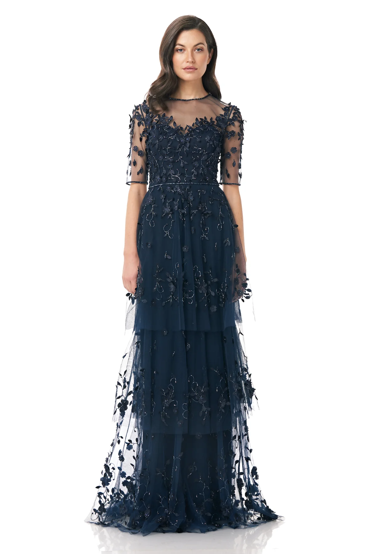3-Tiered Beaded Gown - Image 3