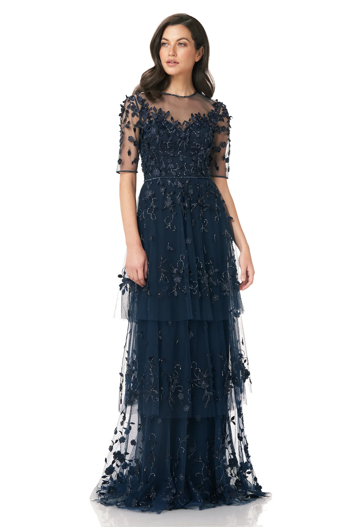 3-Tiered Beaded Gown - Image 4
