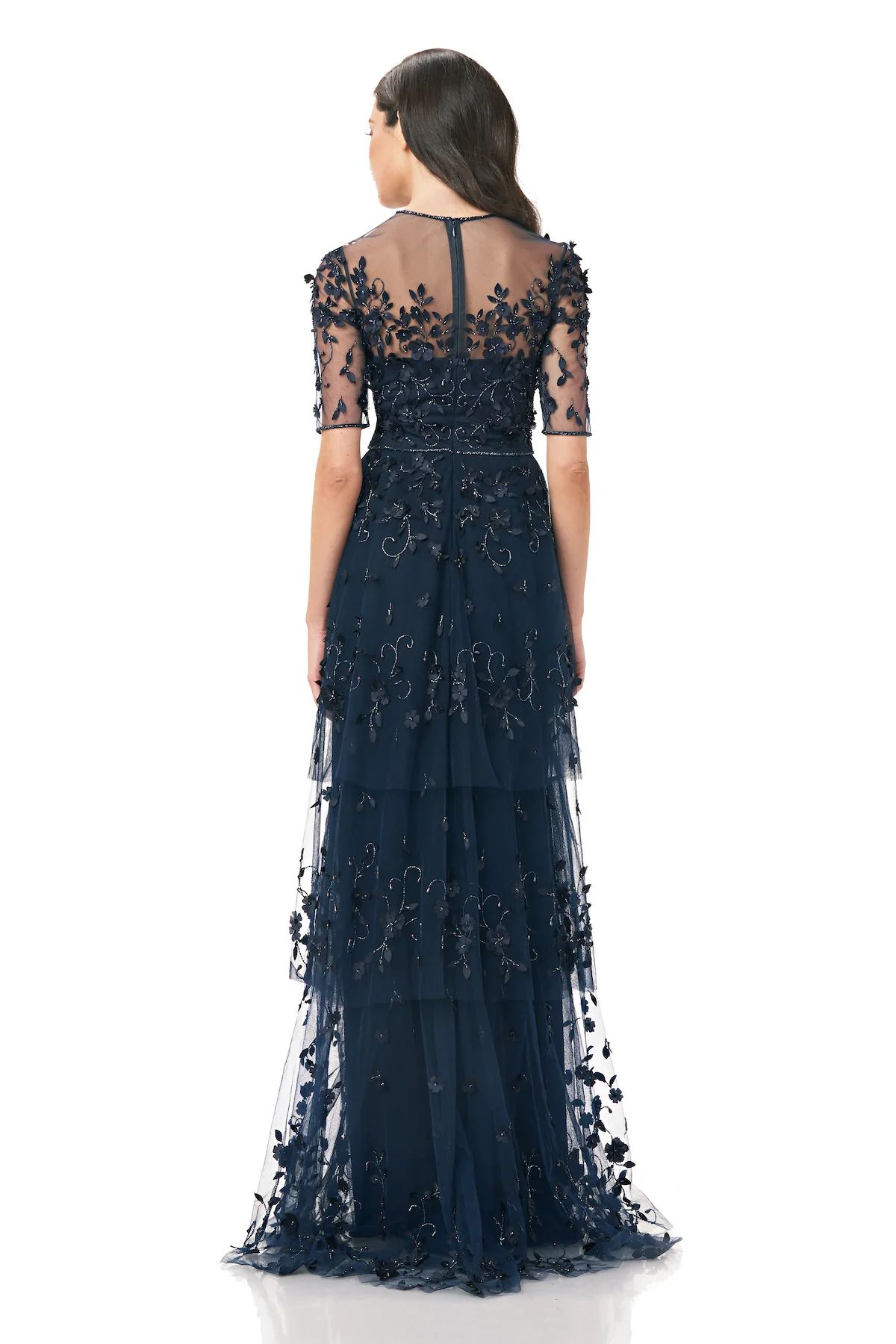 3-Tiered Beaded Gown - Image 5