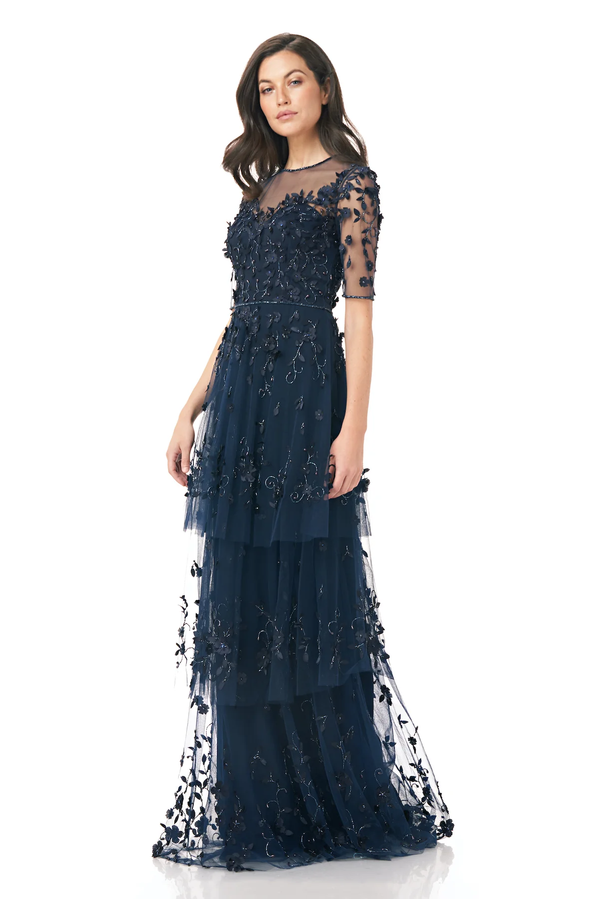 3-Tiered Beaded Gown - Image 6