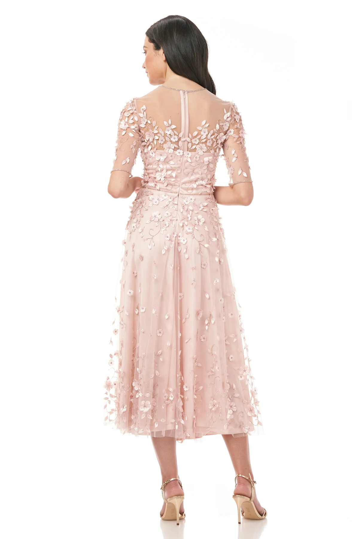 Hand Embroidered Cocktail Dress - Image 2