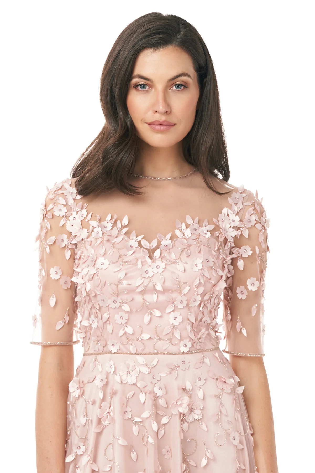 Hand Embroidered Cocktail Dress - Image 4