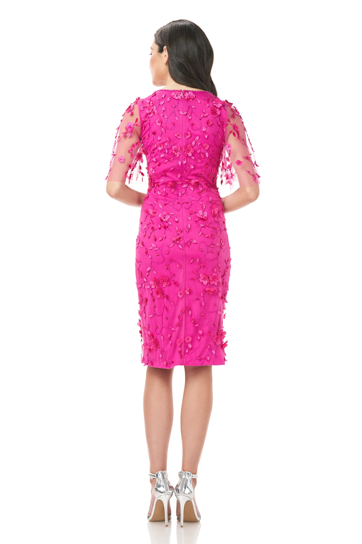 V-Neck Beaded Dress - Image 2
