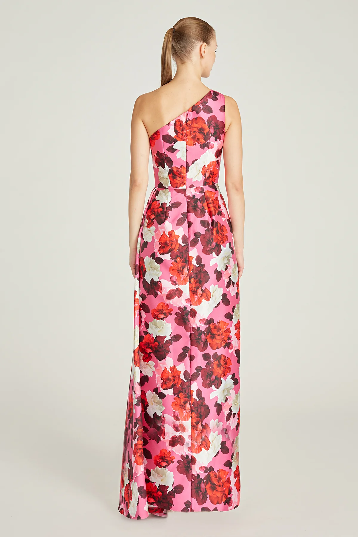 One Shoulder Side Drape Gown - Image 2