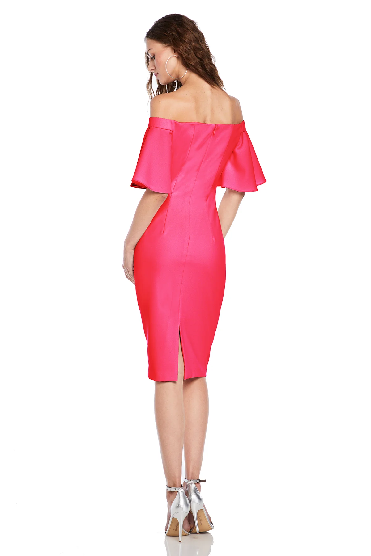 Off The Shoulder Crepe Dress - Image 2