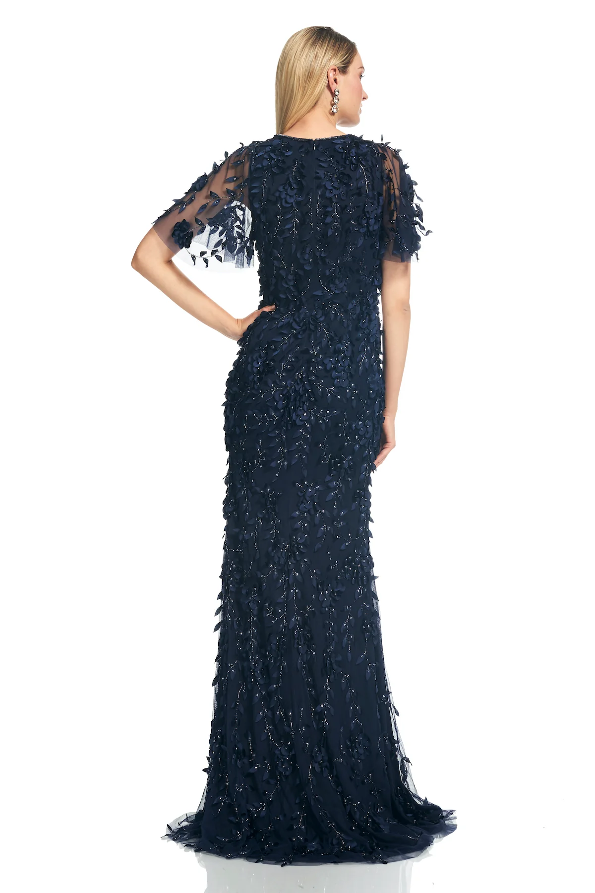 Flutter Sleeve Petal Gown - Image 2