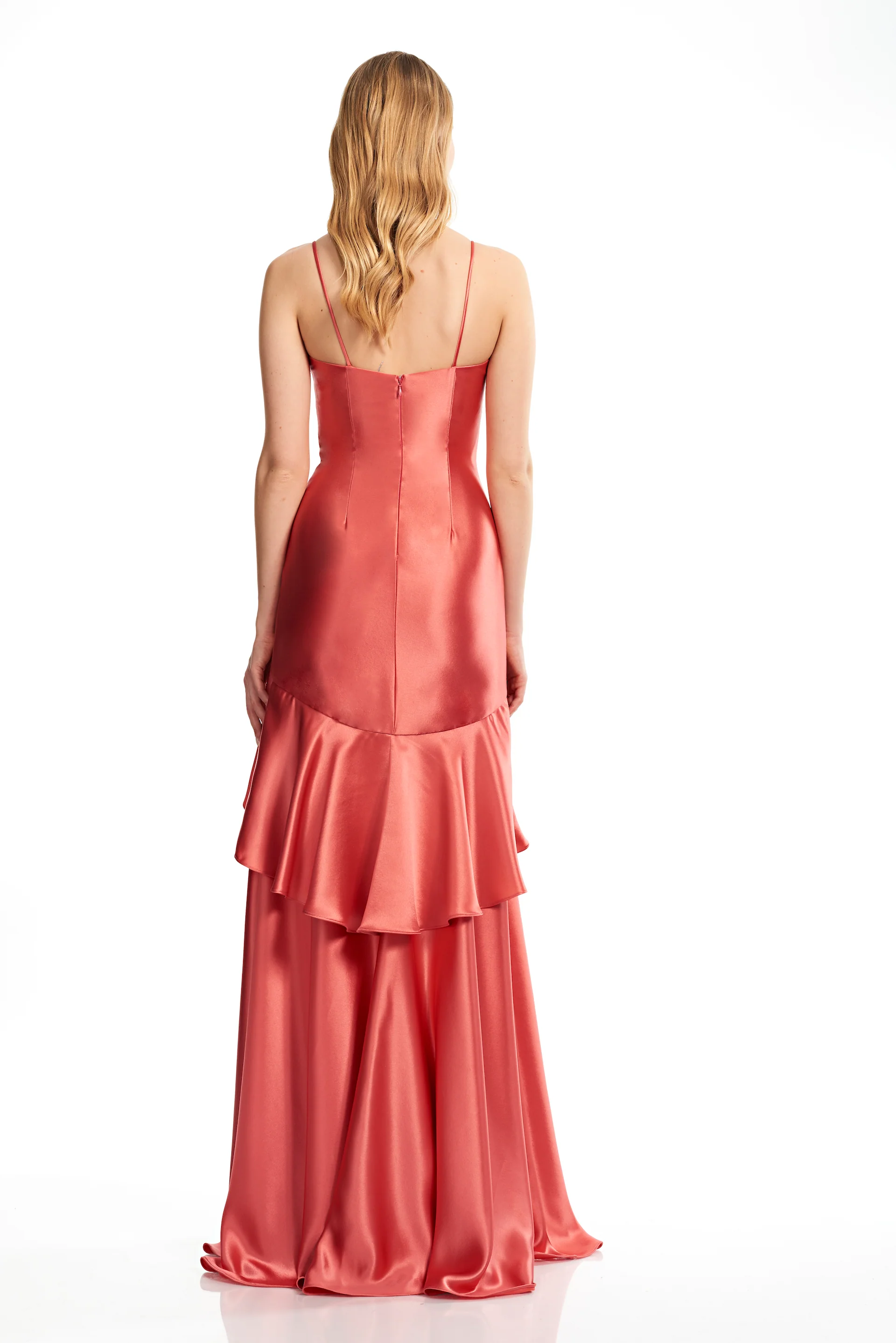 Satin Spaghetti Strap Dress - Image 2