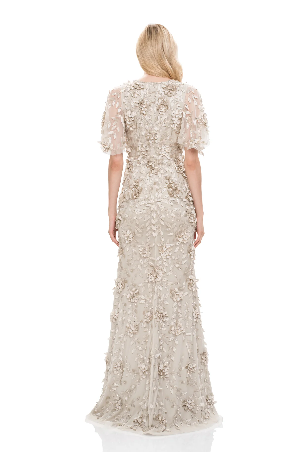 Jewel Neck Mermaid Gown - Image 2