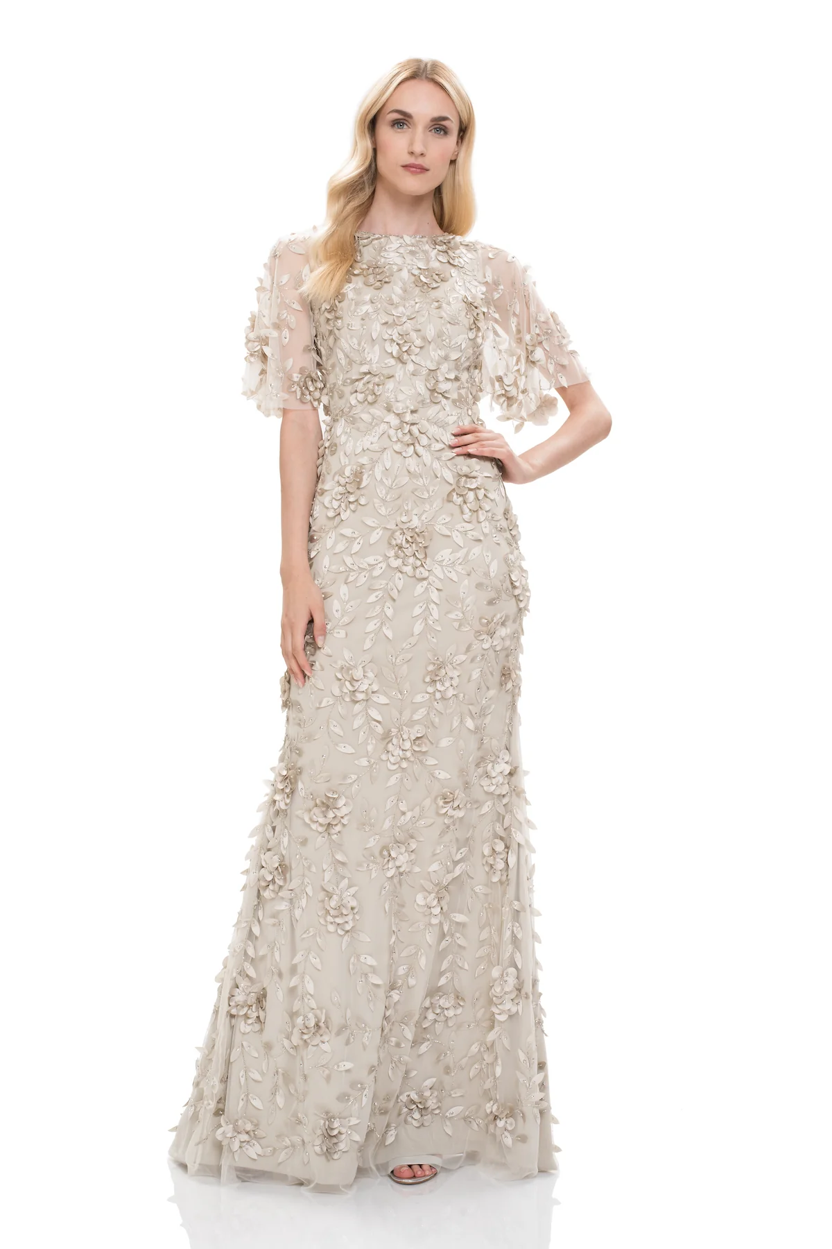 Jewel Neck Mermaid Gown - Image 3