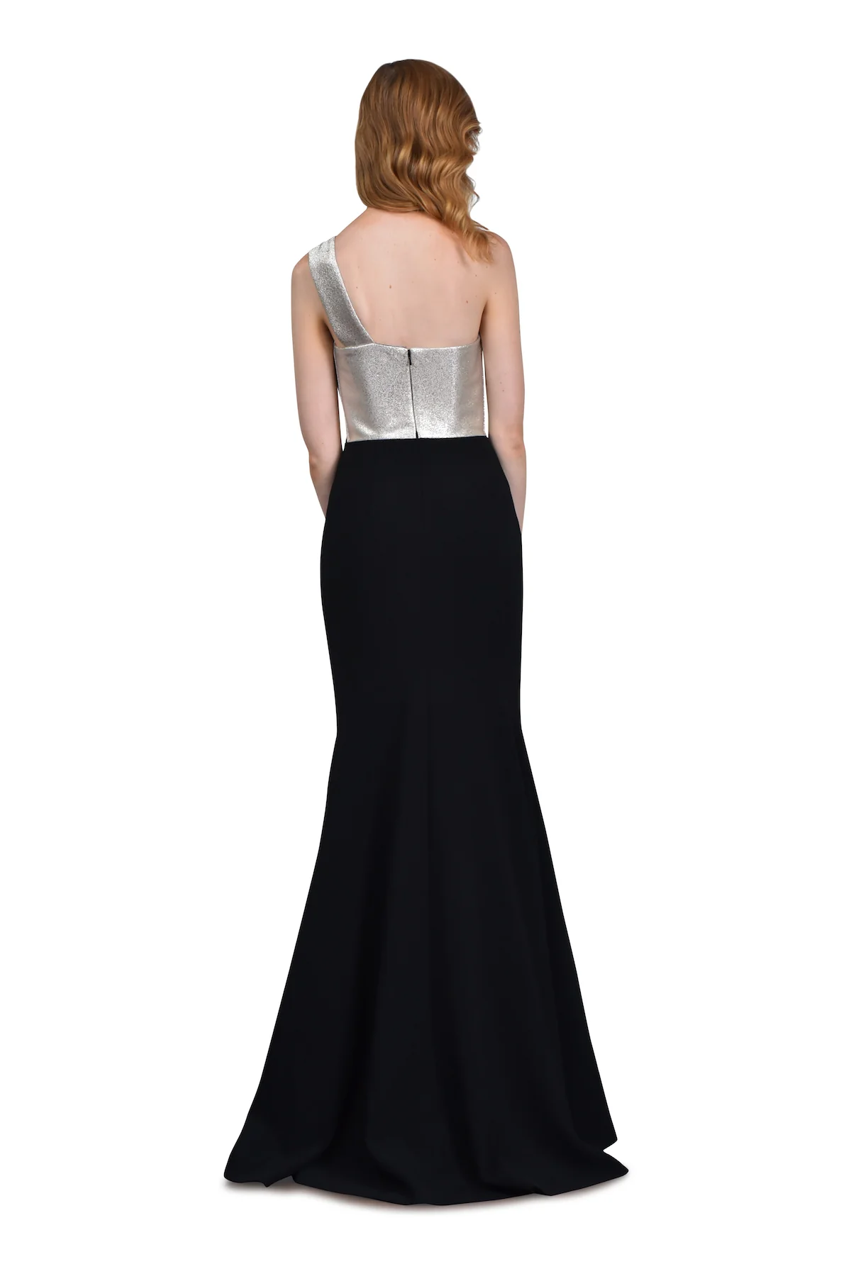 Black Stretch Crepe Gown - Image 2