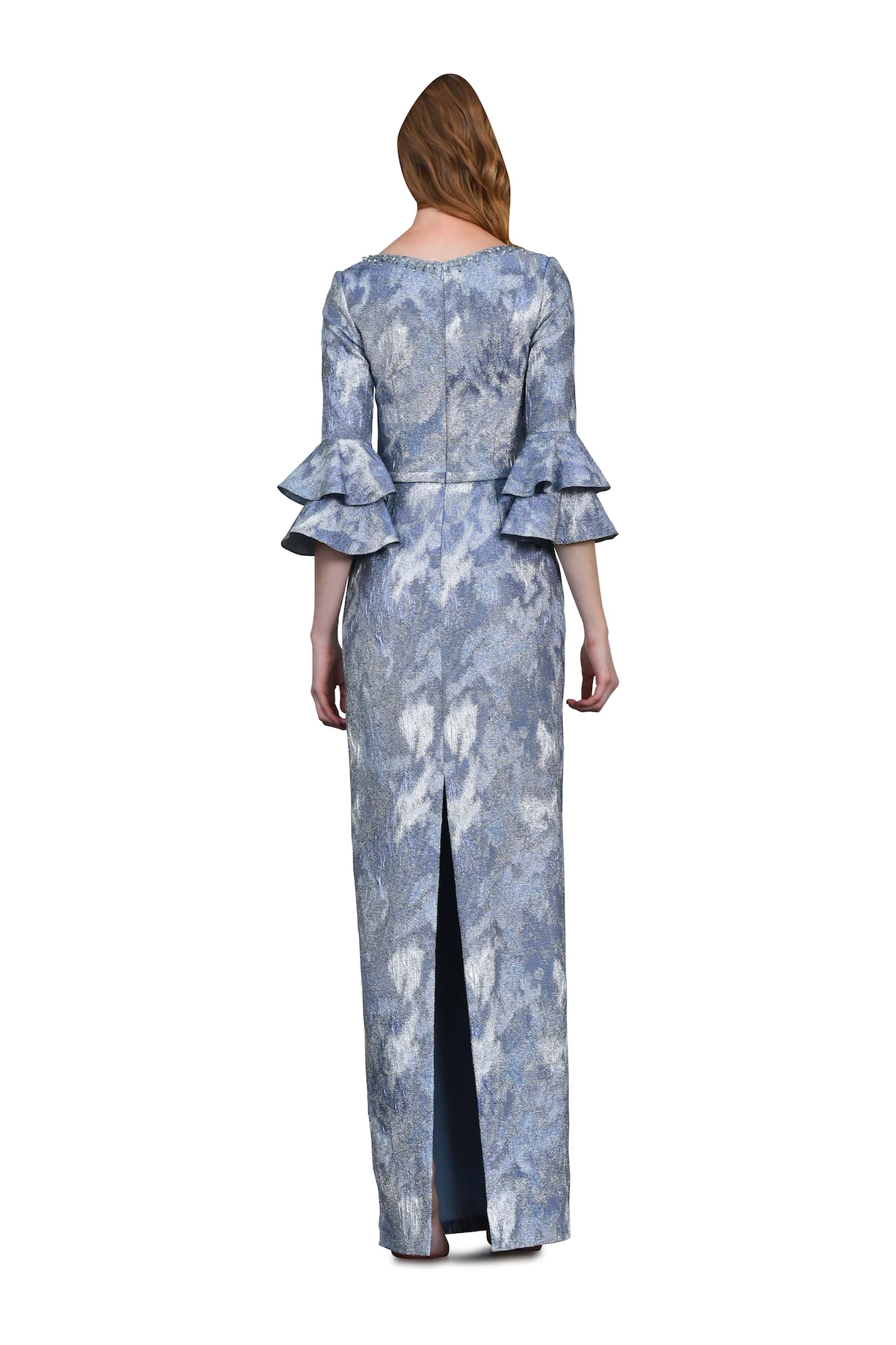V Neck Column Gown - Image 2
