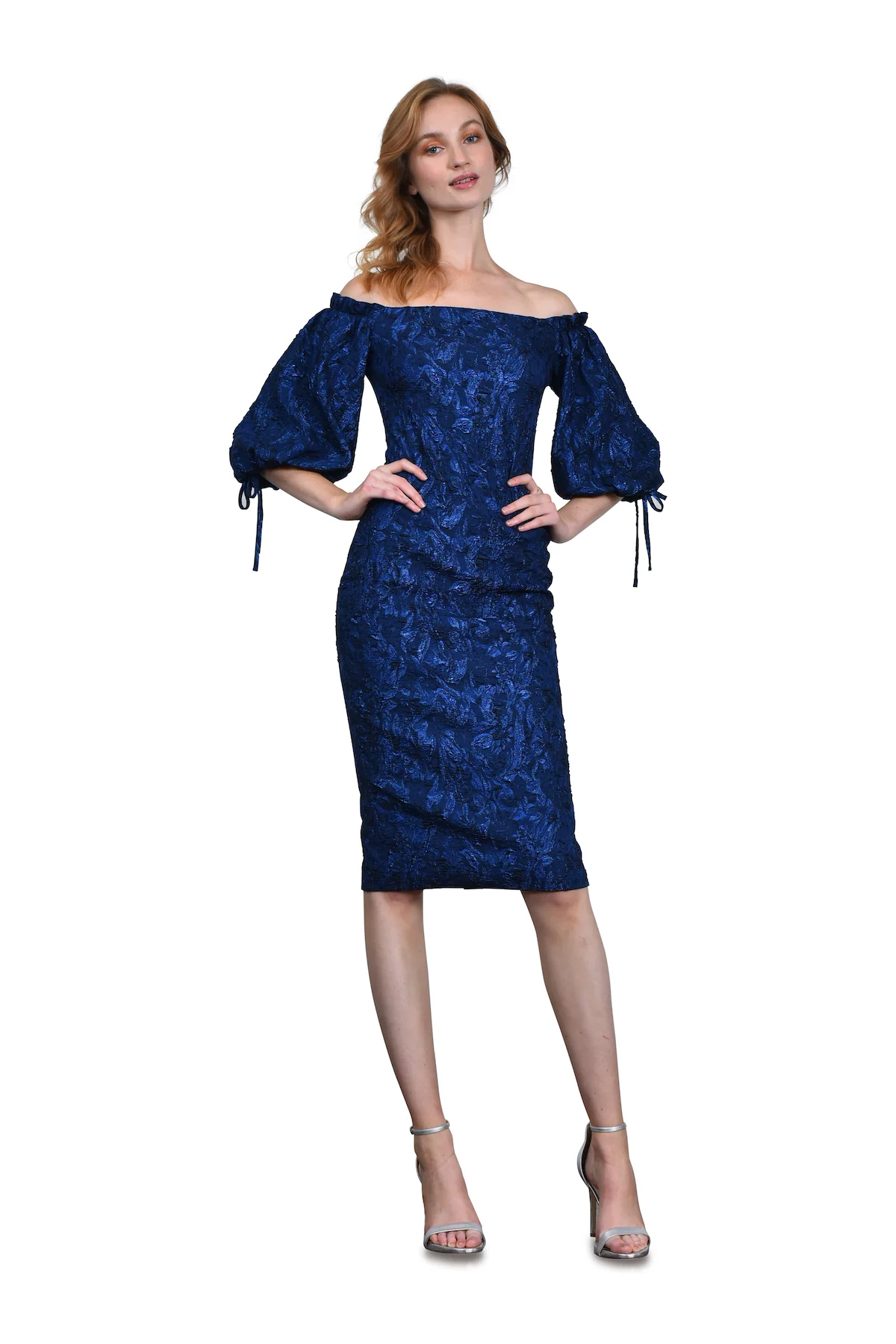 Metallic Stretch Cocktail Dress