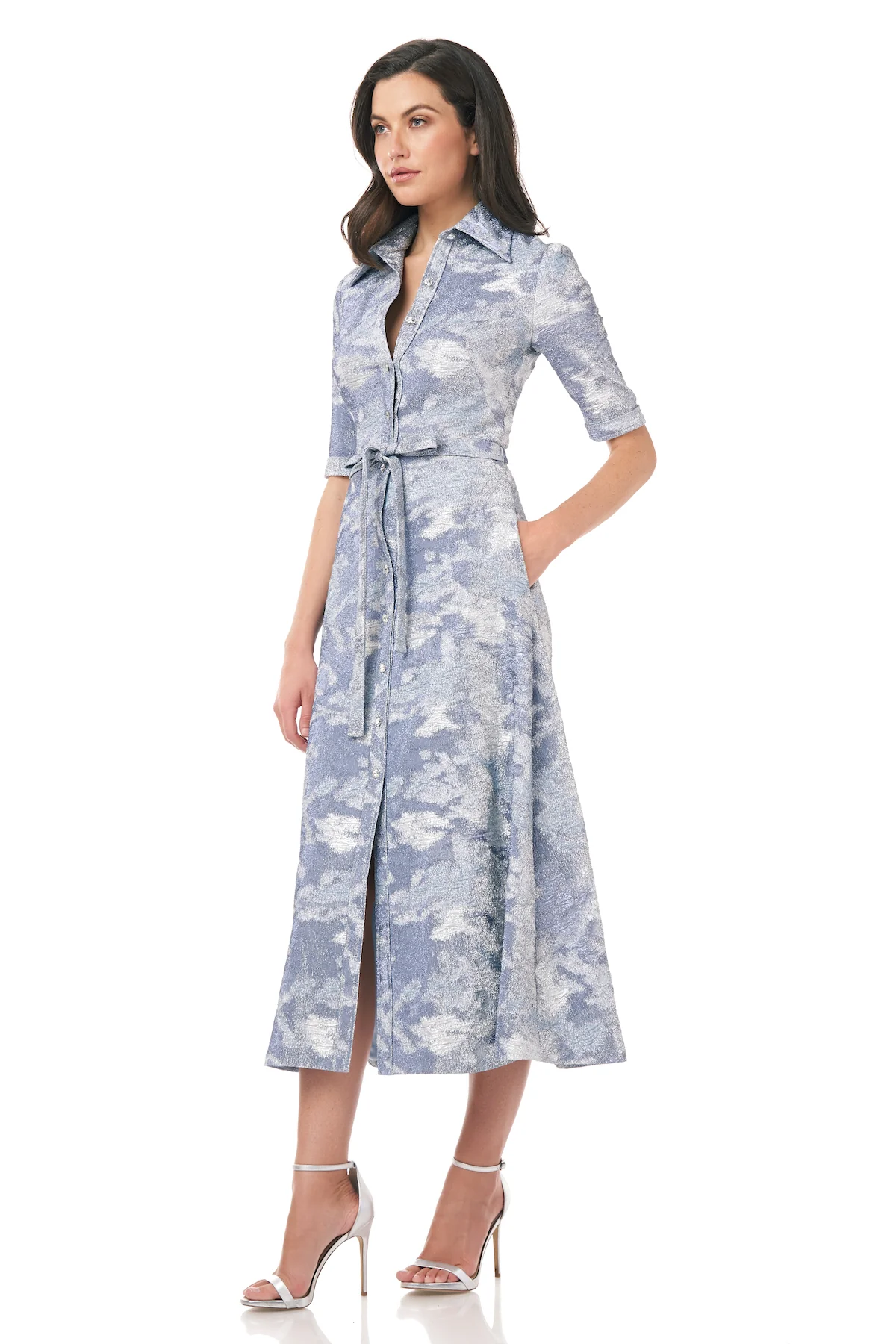 Button Front Shirt Dress - Image 4