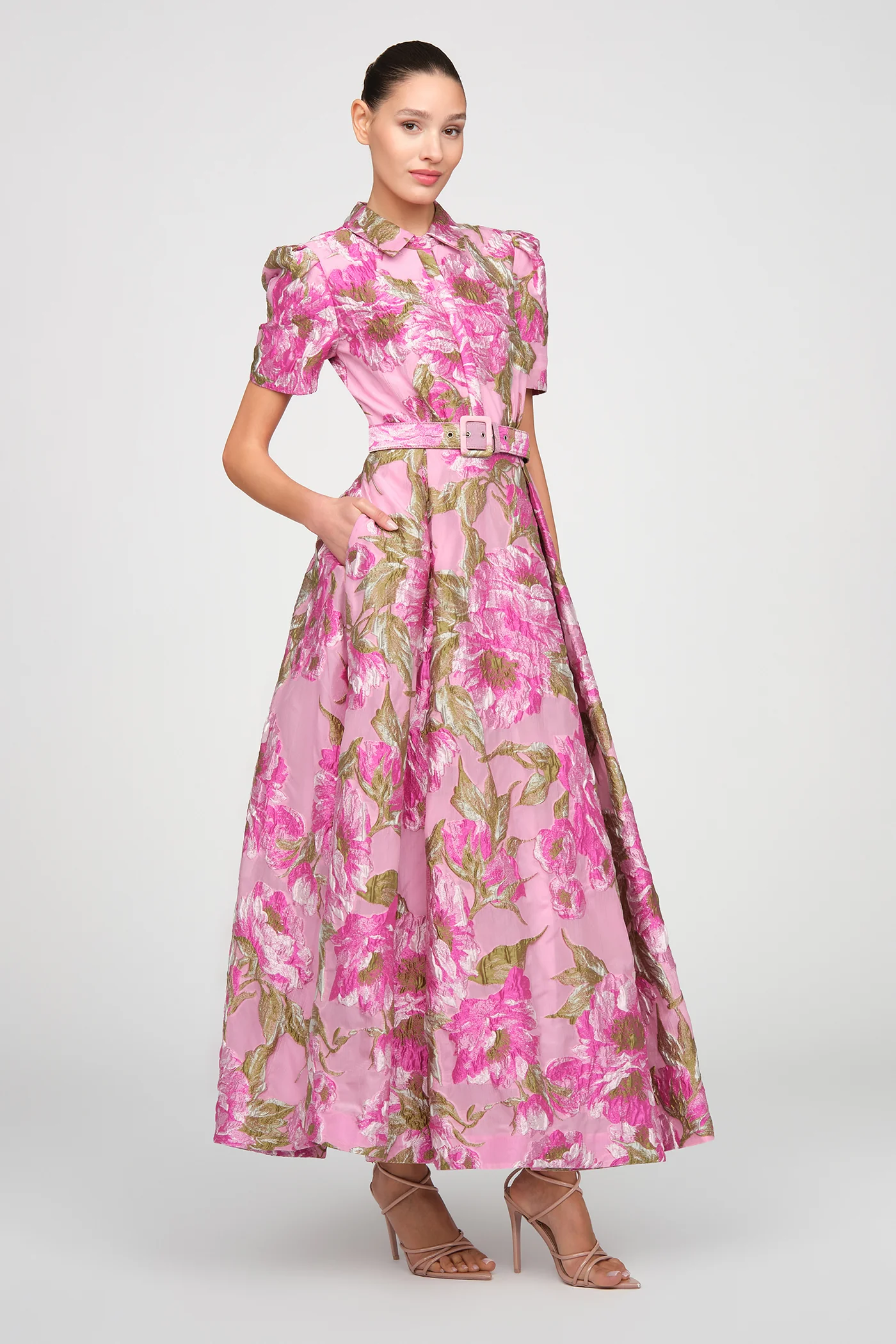 Abba Jacquard Dress - Image 7