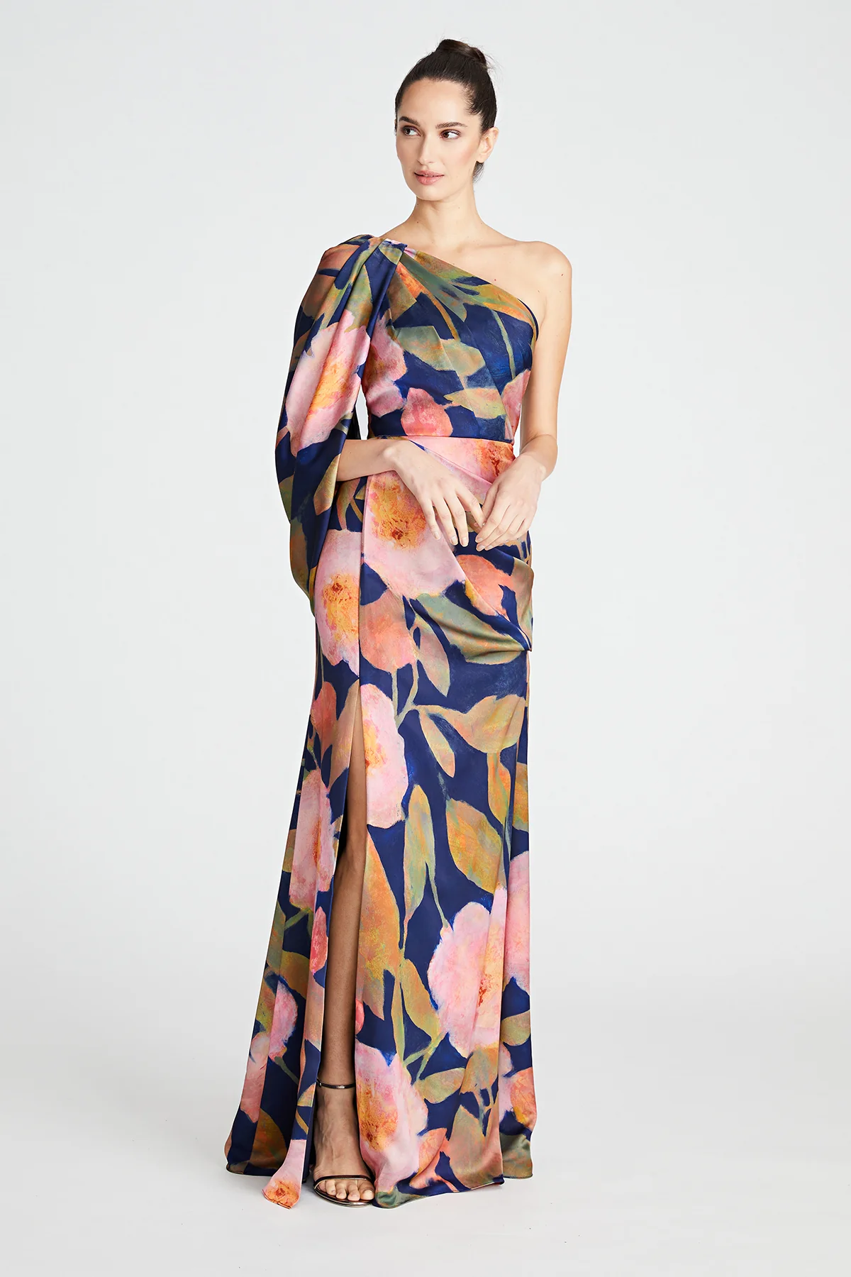 Abby One Shoulder Draped Gown - Image 6