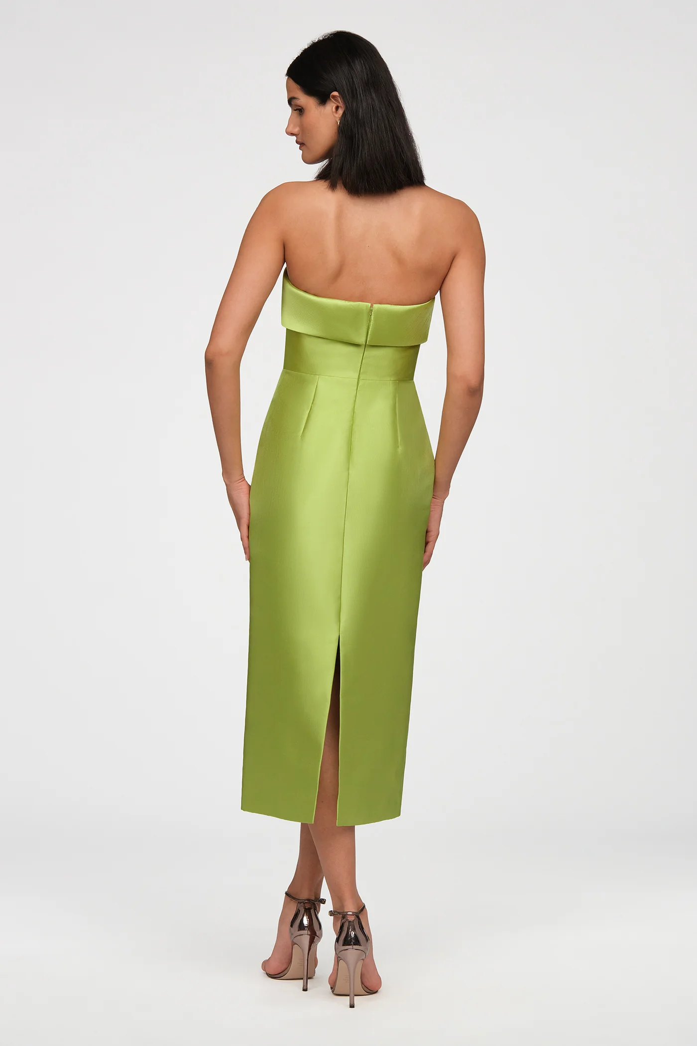 Aliana Strapless Mikado Dress - Image 3
