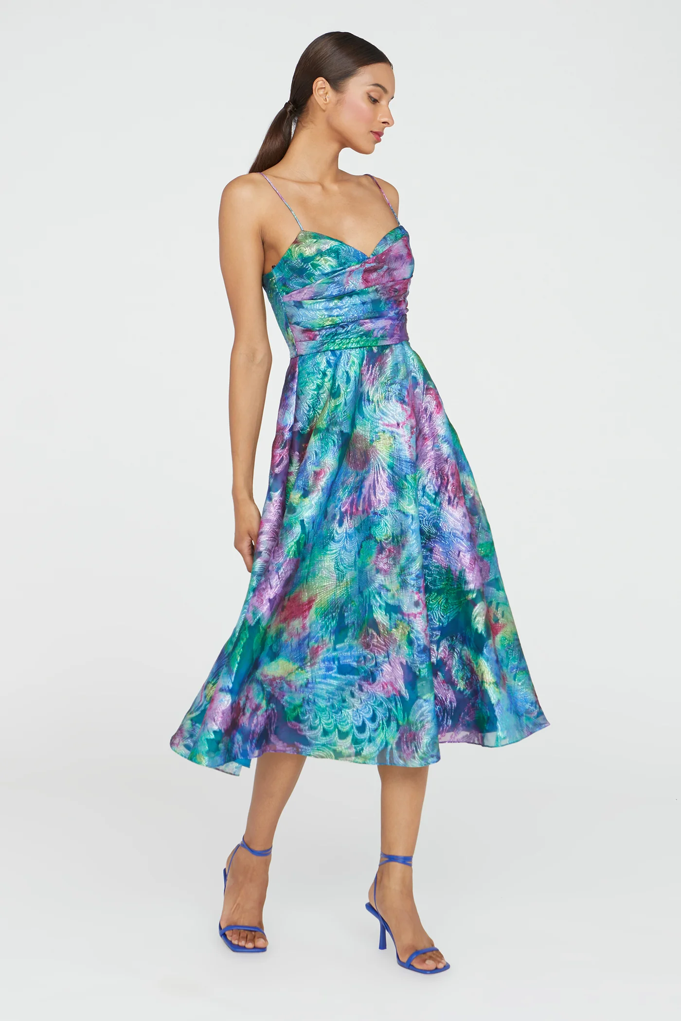 Allegra Draped Cocktail Dress - Image 8