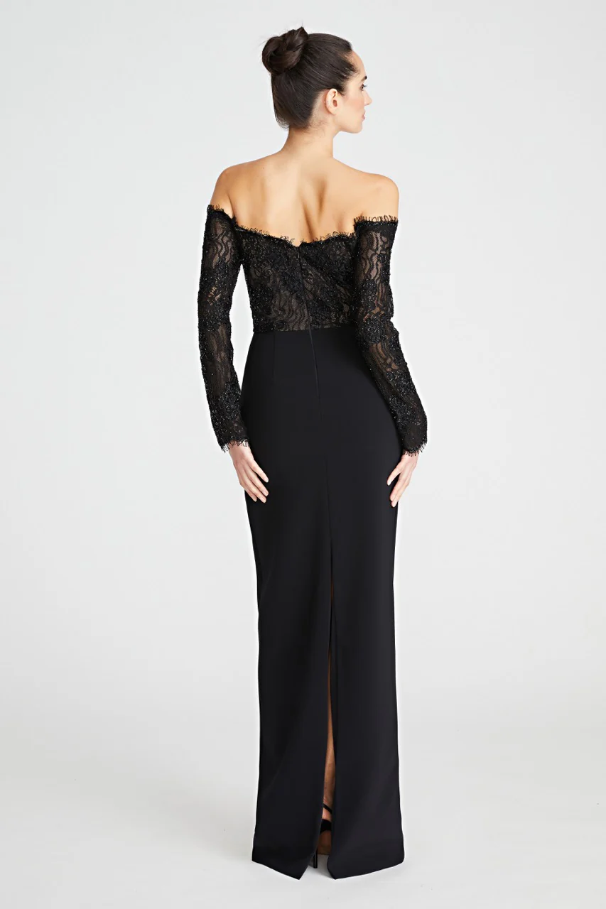 Andrina Lace Off Shoulder Gown - Image 3
