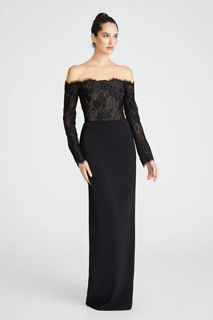 Andrina Lace Off Shoulder Gown - Image 5