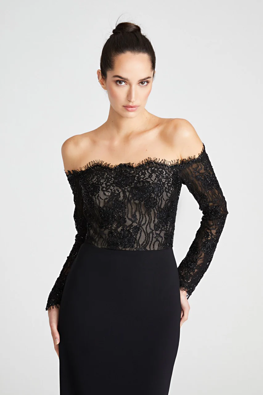 Andrina Lace Off Shoulder Gown - Image 6