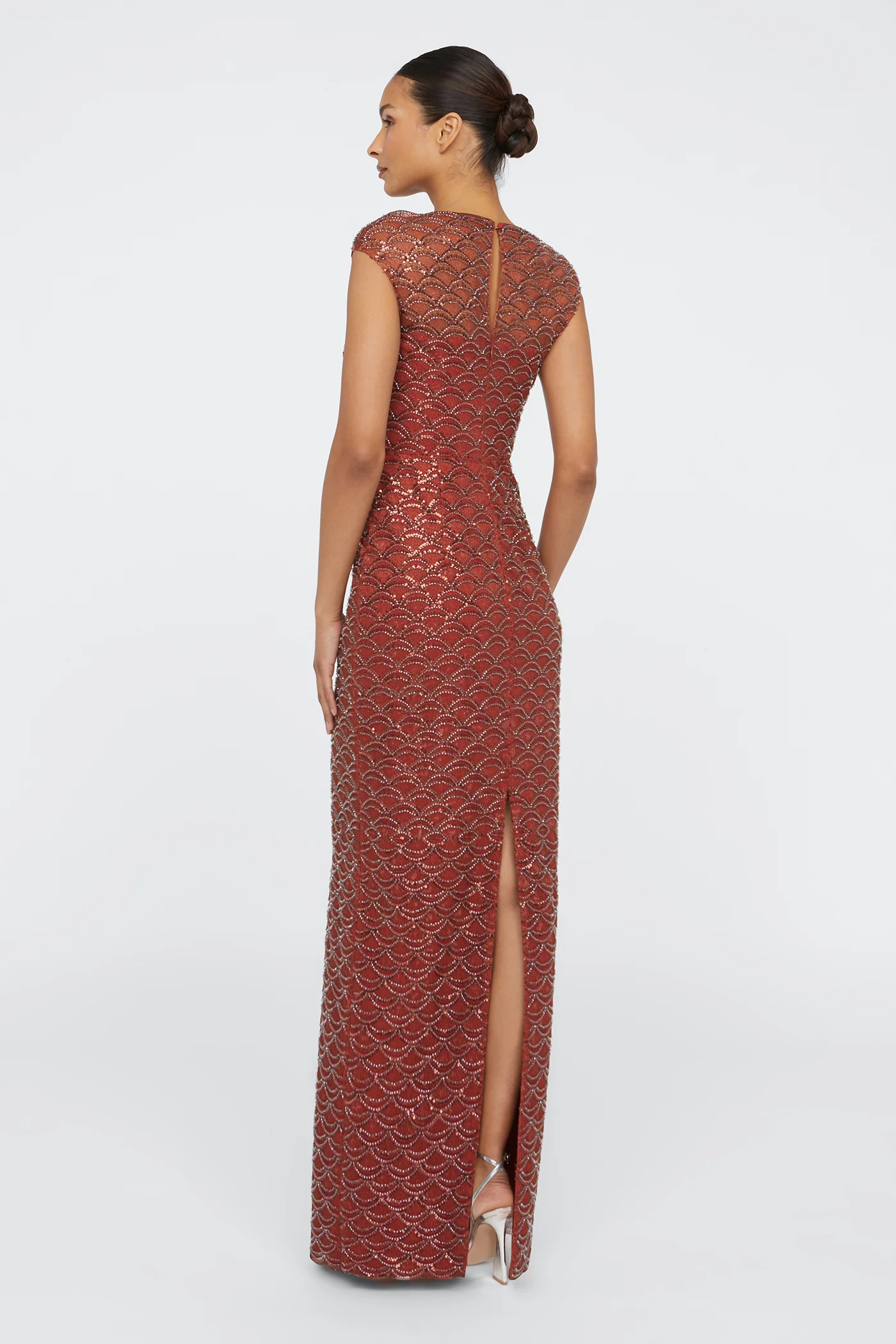 Aura Beaded Column Gown - Image 2