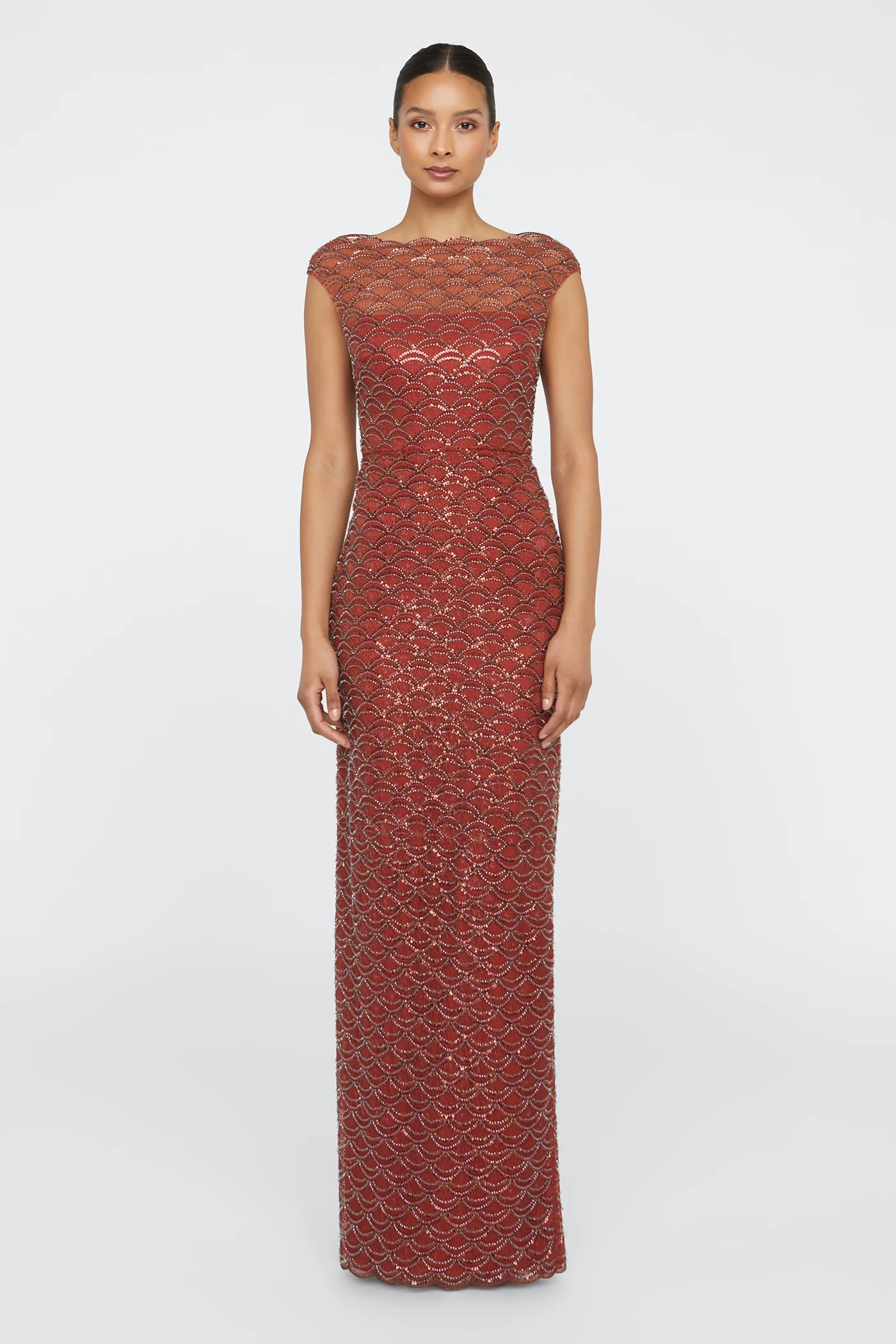 Aura Beaded Column Gown - Image 5