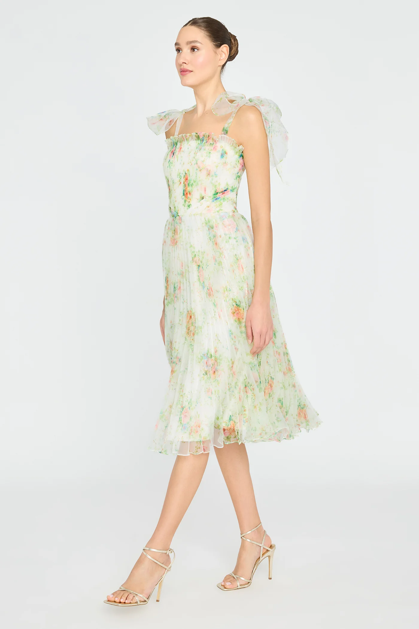 Betty Pleated Organza Dress - Image 5