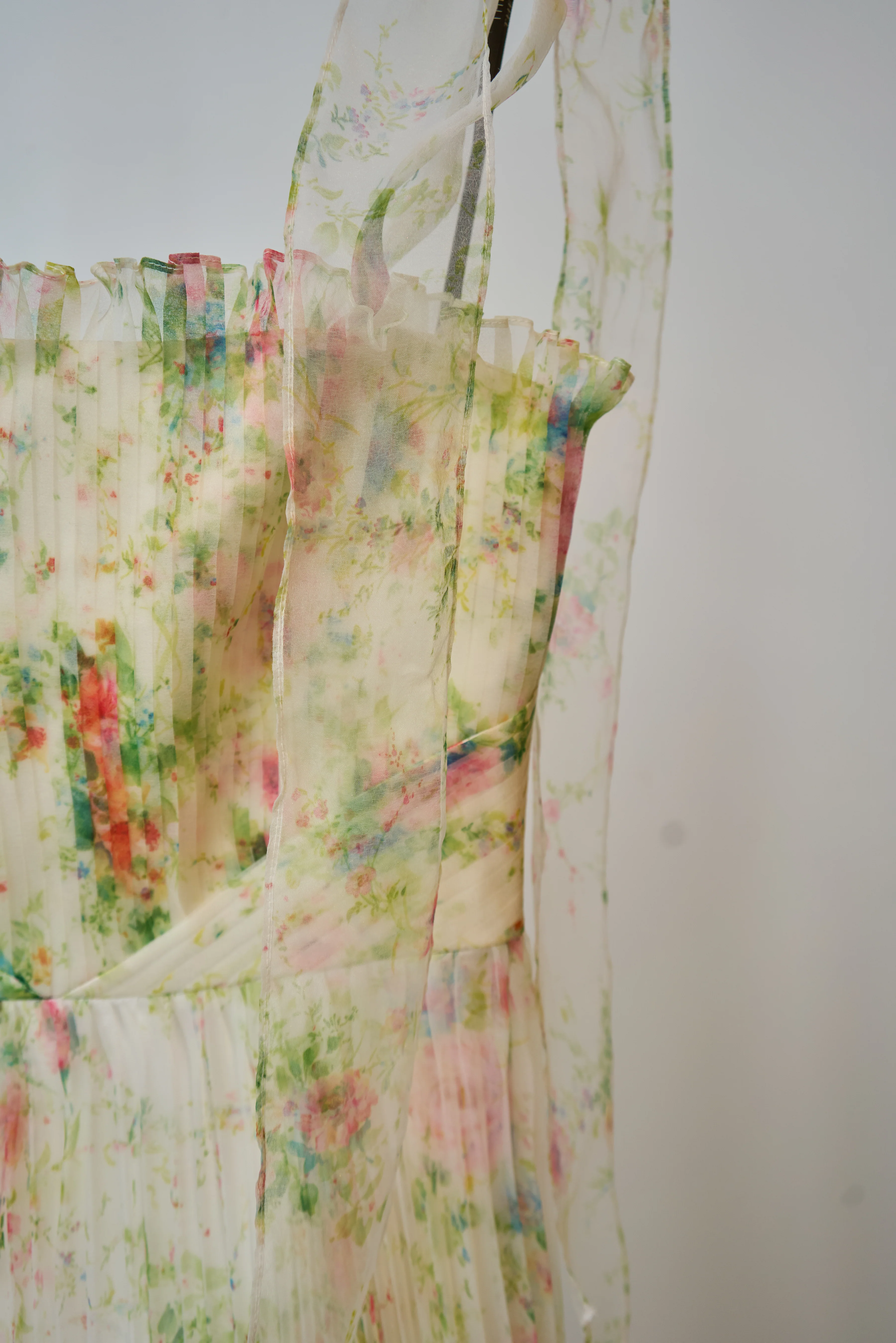 Betty Pleated Organza Dress - Image 6