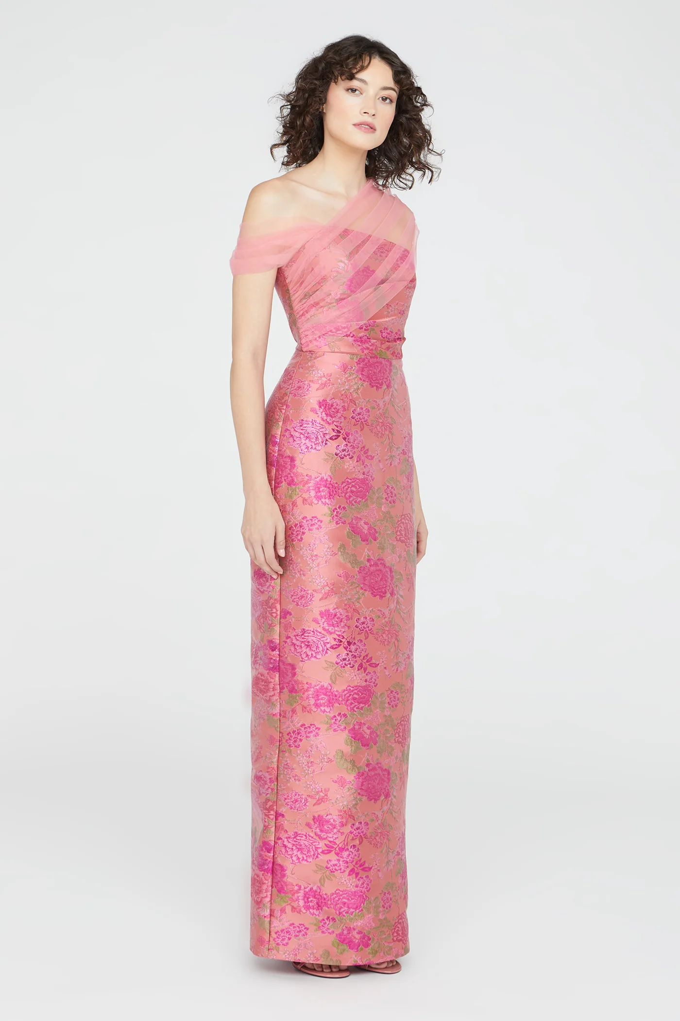 Beverly Draped Shawl Gown - Image 3