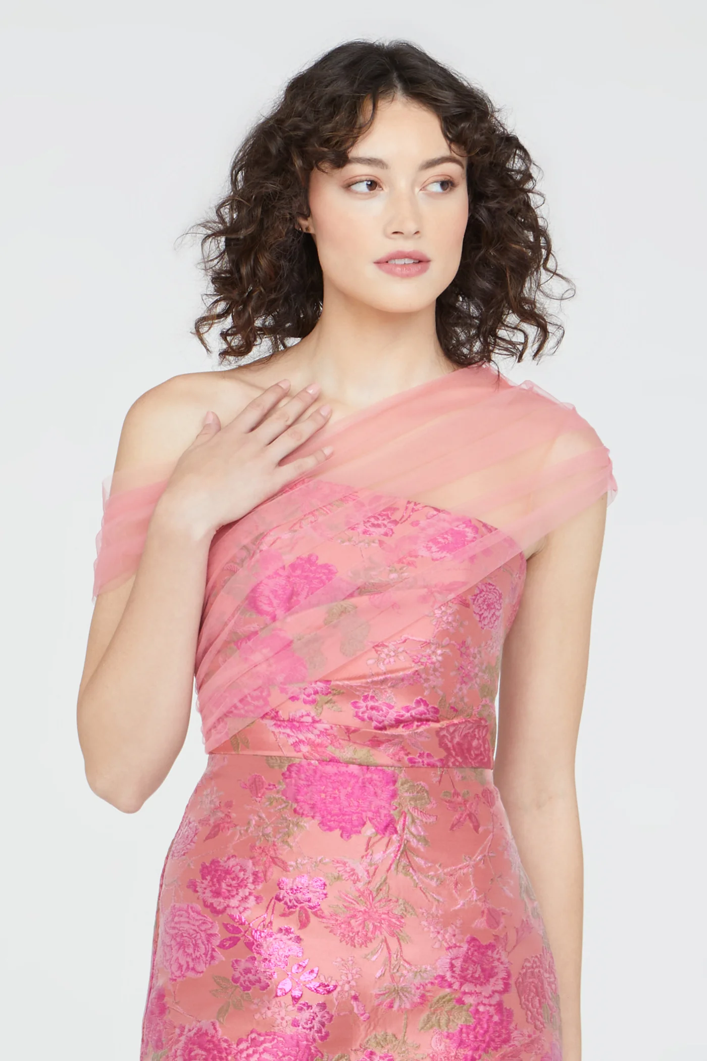 Beverly Draped Shawl Gown - Image 4