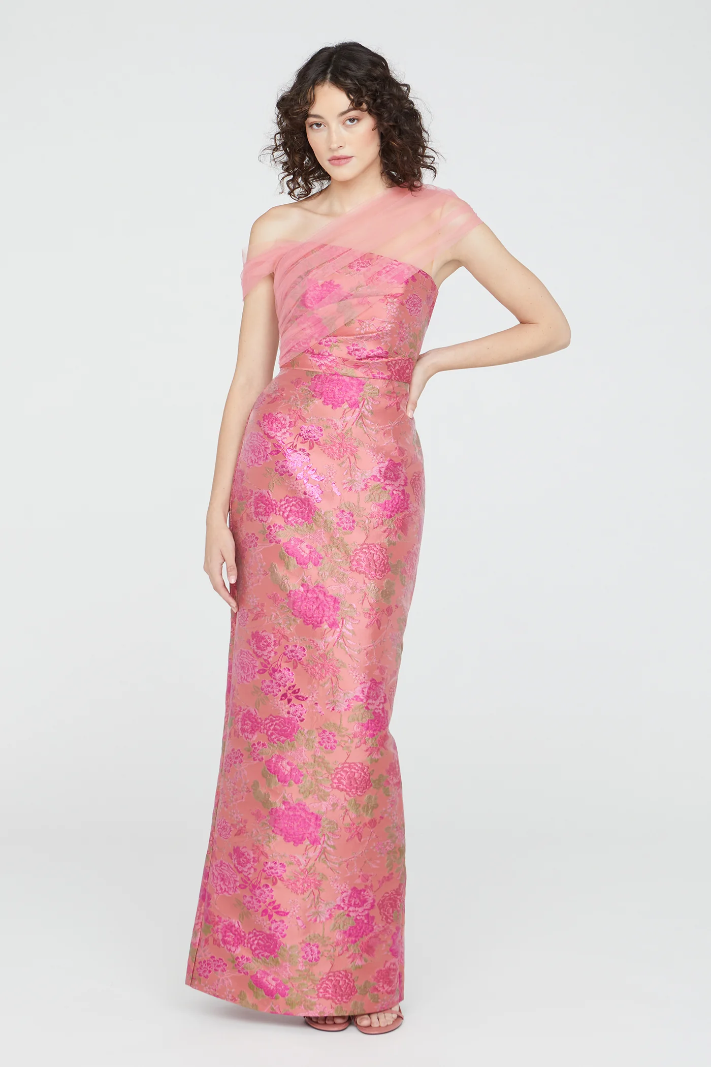 Beverly Draped Shawl Gown - Image 7