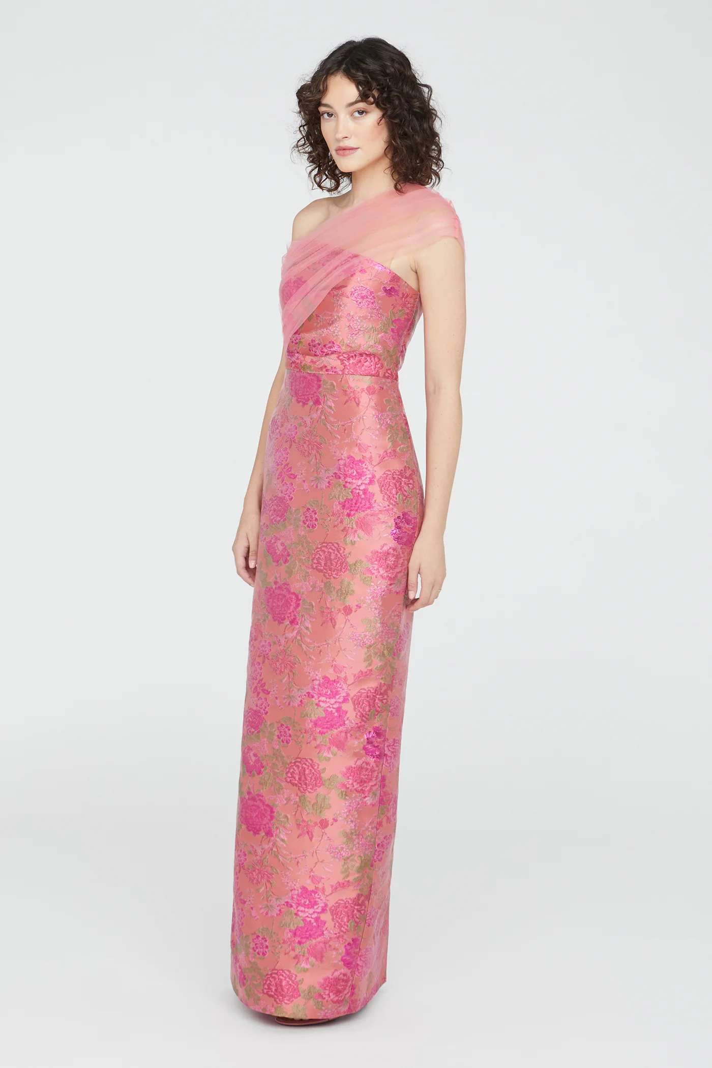 Beverly Draped Shawl Gown - Image 8