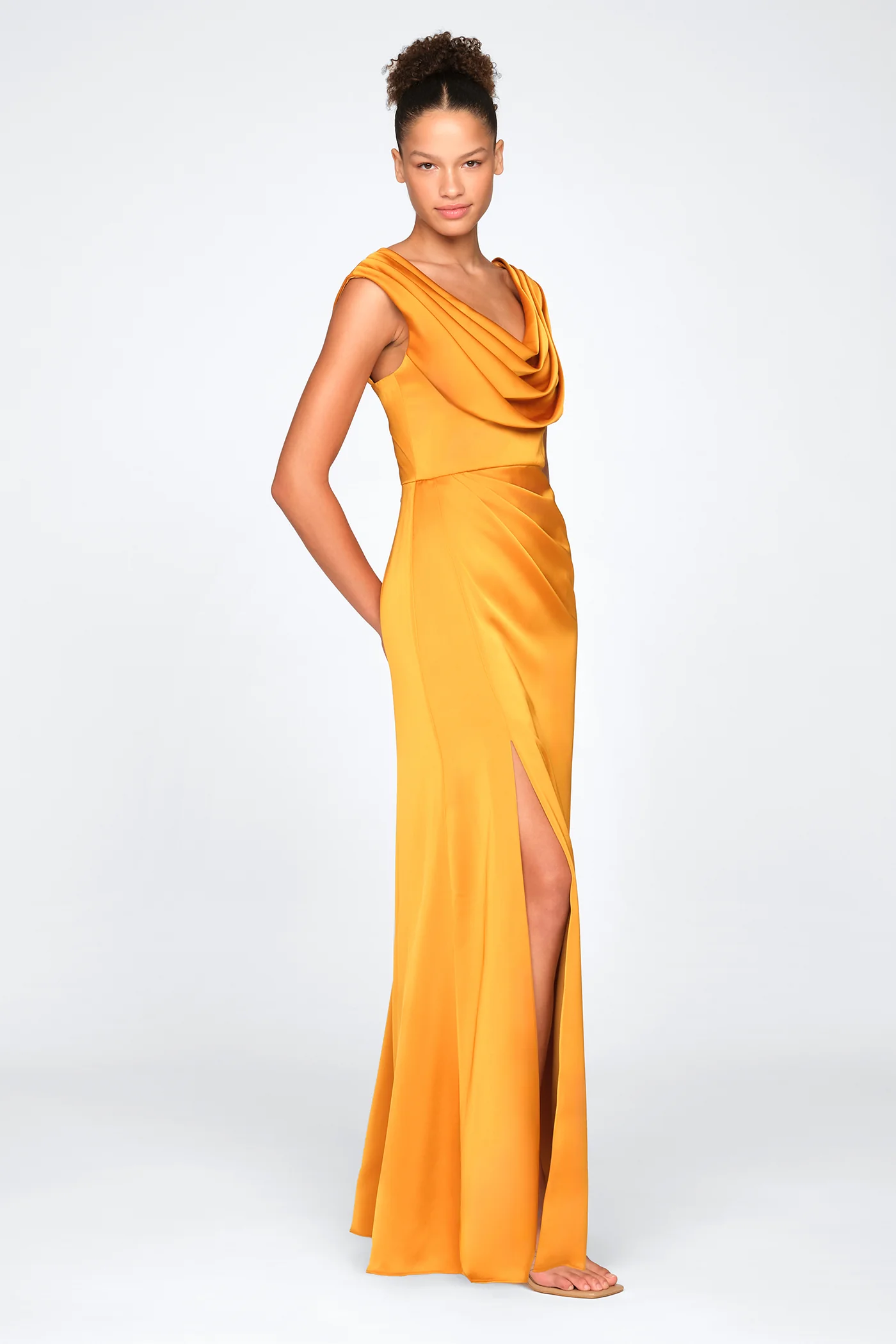 Blair Cowl Draped Gown - Image 7