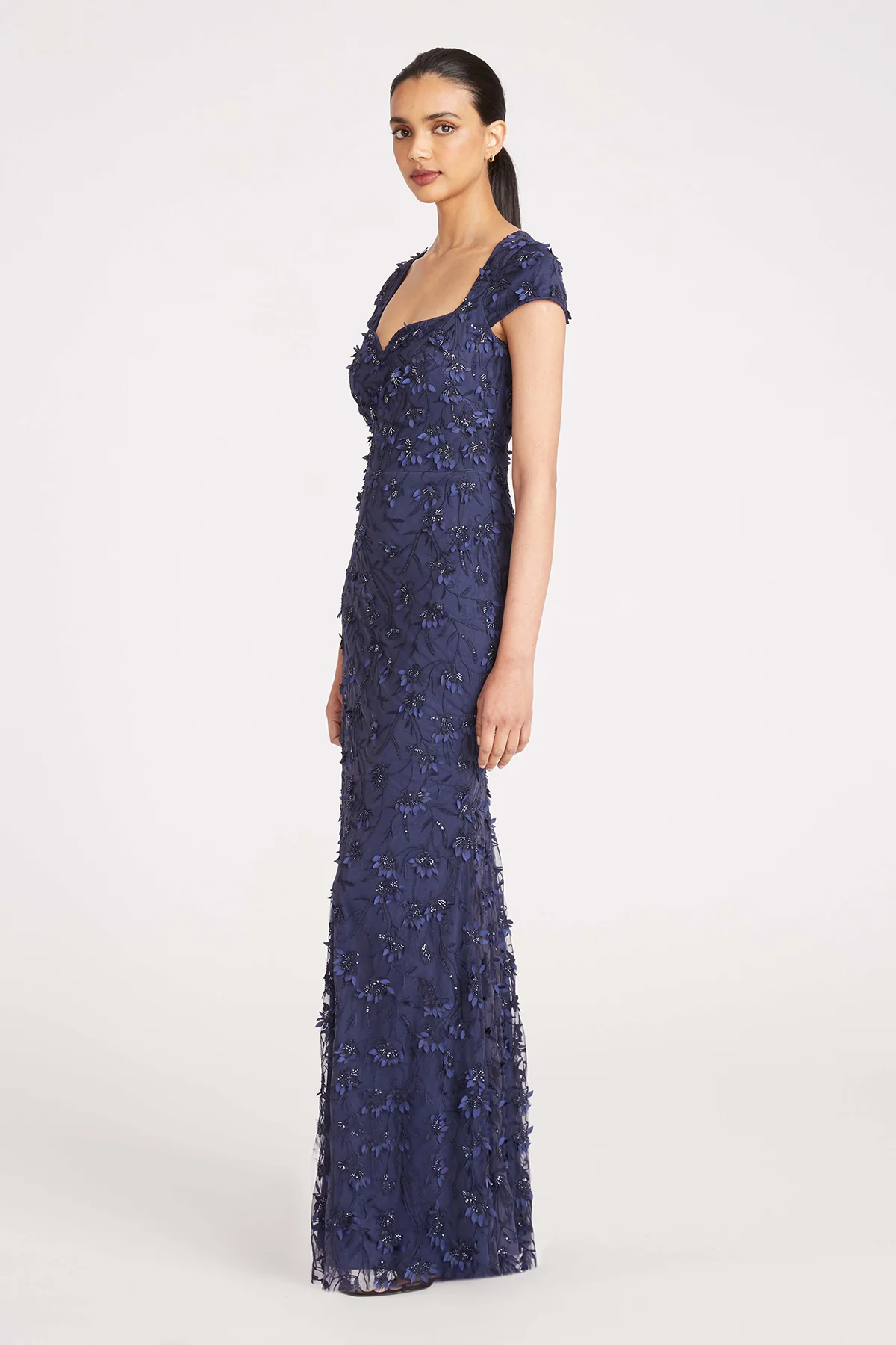 Bree Cap Sleeve Beaded Gown - Image 3