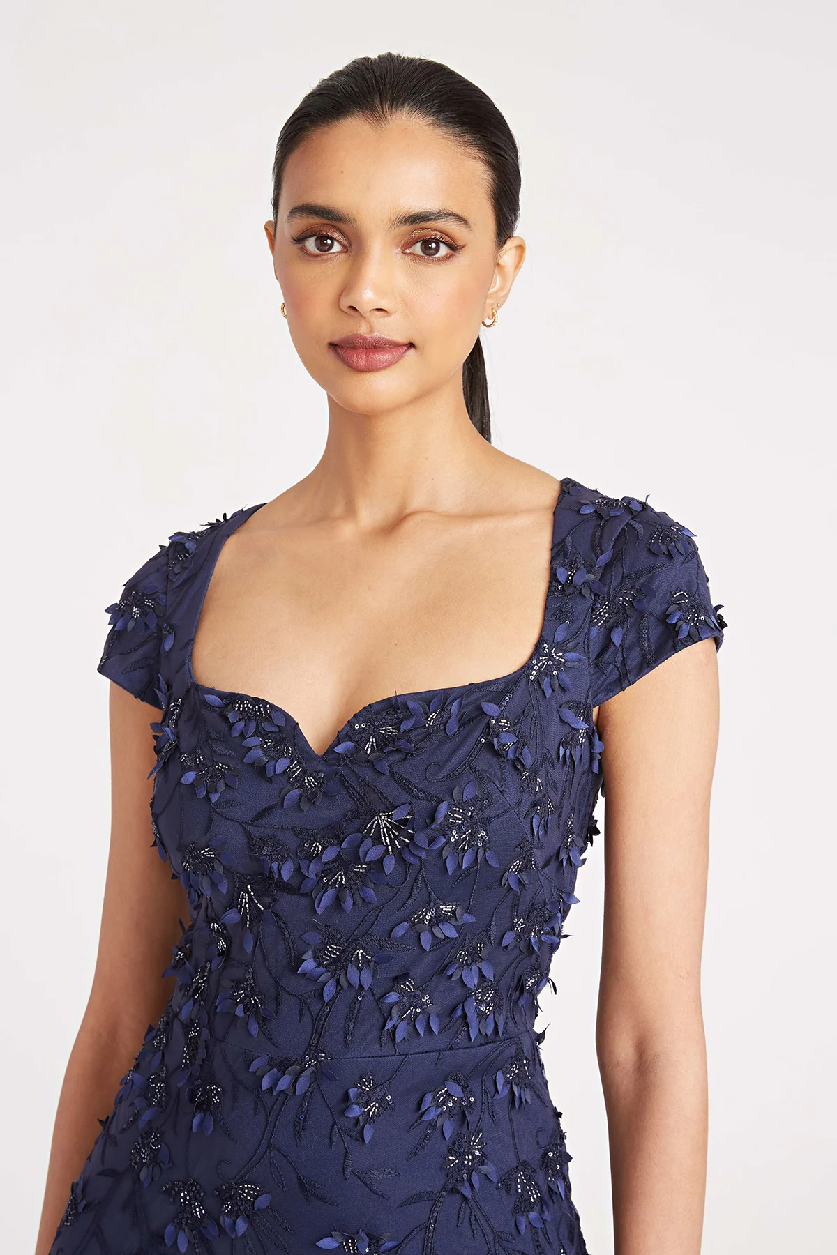 Bree Cap Sleeve Beaded Gown - Image 4