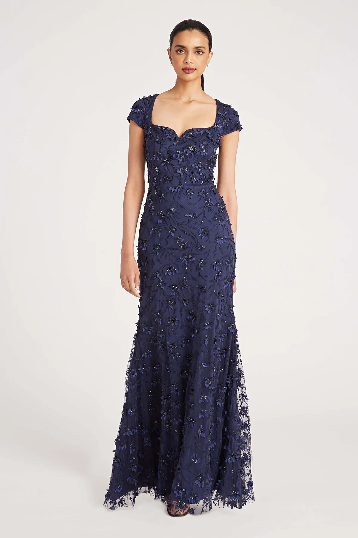 Bree Cap Sleeve Beaded Gown - Image 5